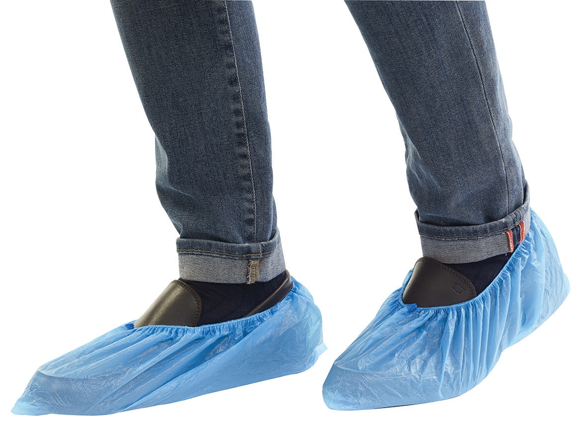 Waterproof Shoe Covers Non-Sterile L/Blue 100pk