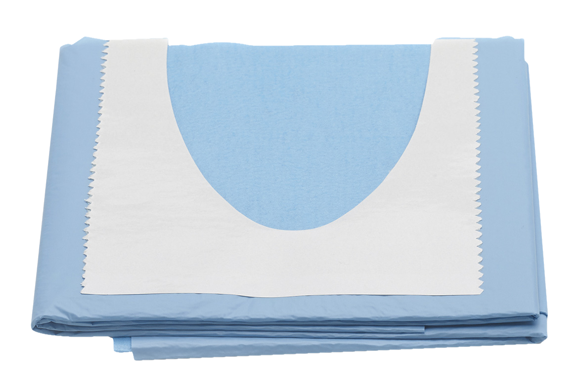 Absorbent Drape UCut/Adhesive 75x90/Cut 11x9 50pk