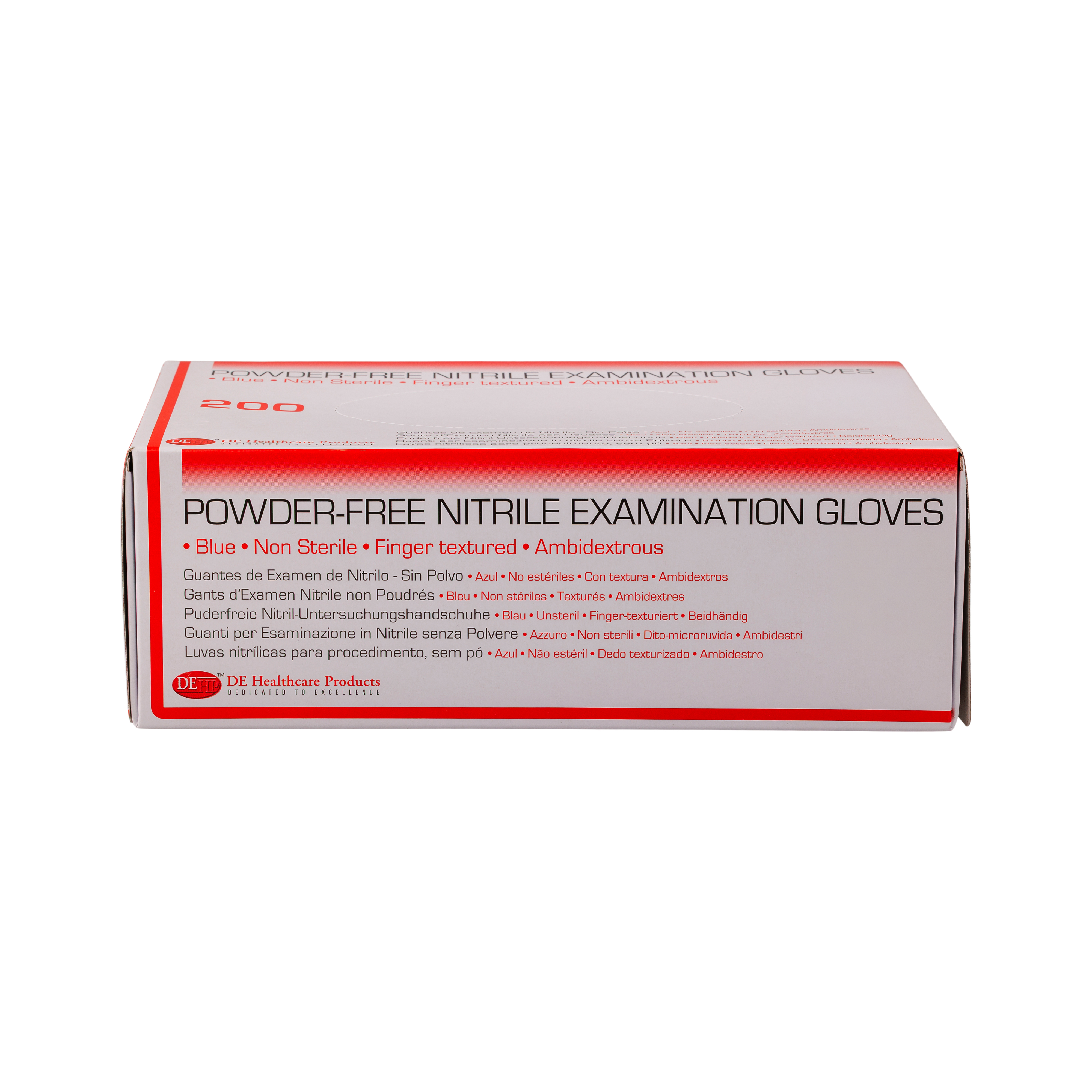 DEHP Gloves Nitrile Exam Powder-Free Blue Medium 200pk