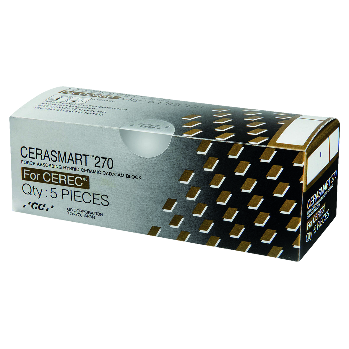 CERASMART 270 Block A1 (HT) High Translucency Size 12 for CEREC 5pk
