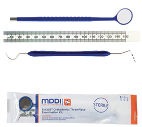 Sterile SU 3-Piece Orthodontic Exam Kit 100pk