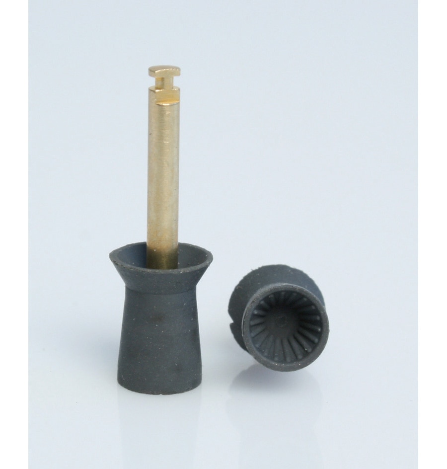 DEHP Prophy Cups RA Grey Ribbed Soft 36pk - Latex Free