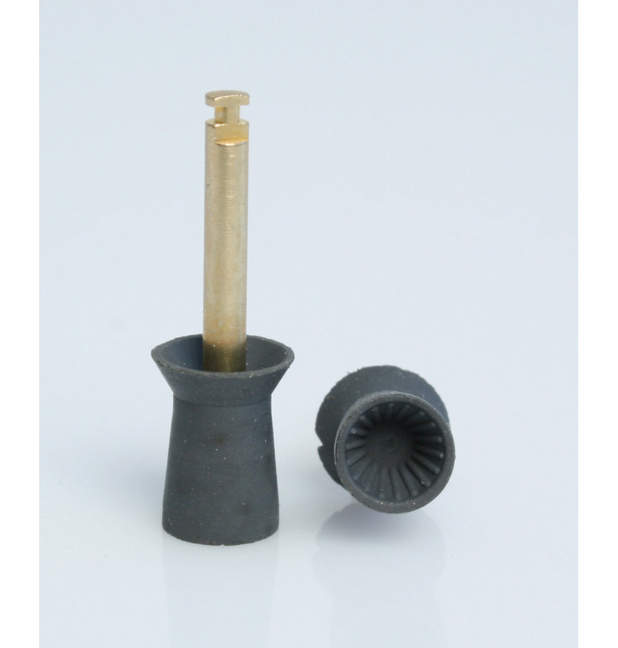 DEHP Prophy Cups RA Grey Ribbed Soft 36pk - Latex Free