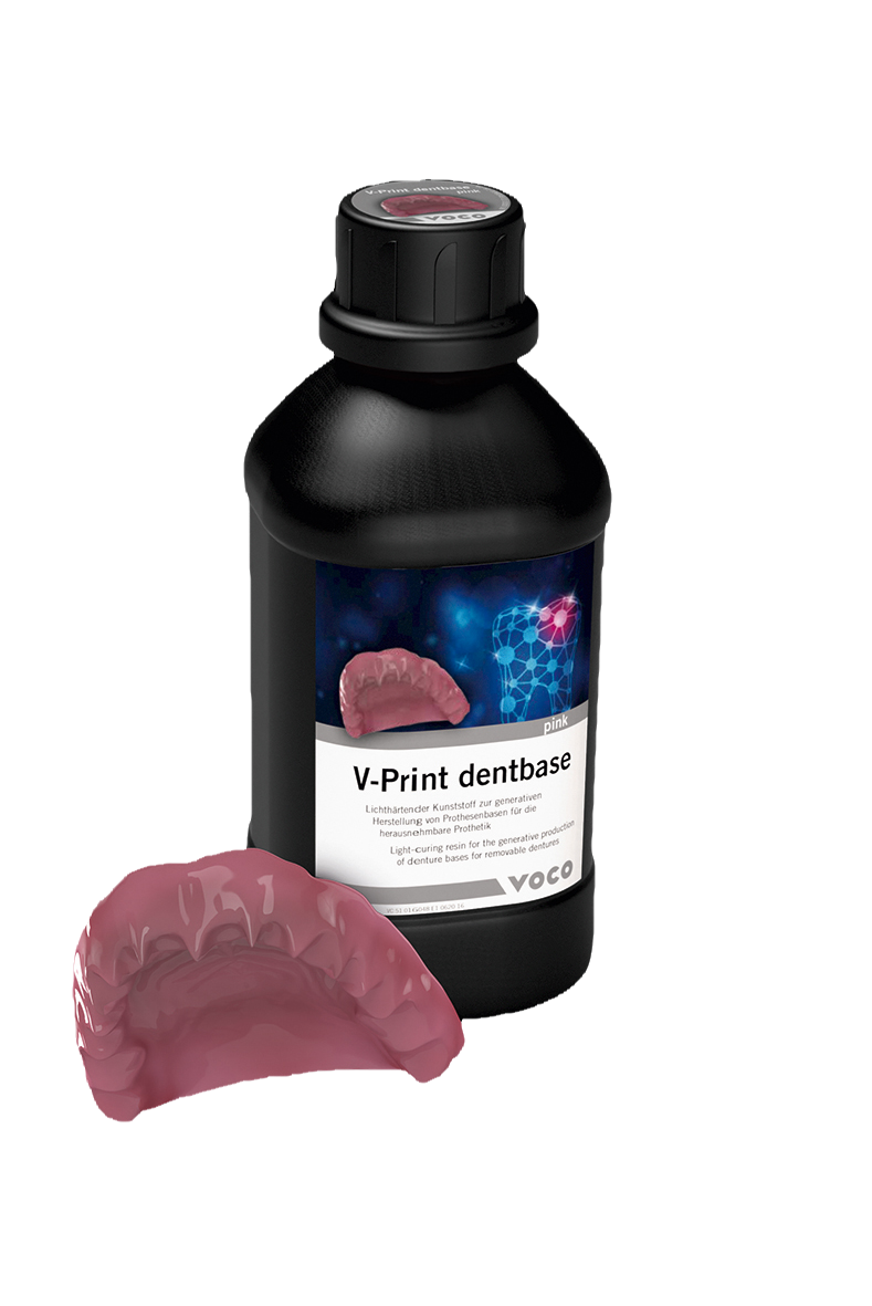 V-Print Dentbase Bottle Pink 1kg