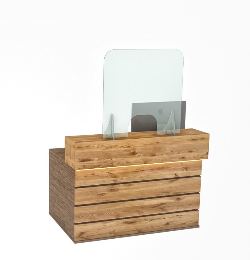 Reception Counter Screen 78 x 80cm