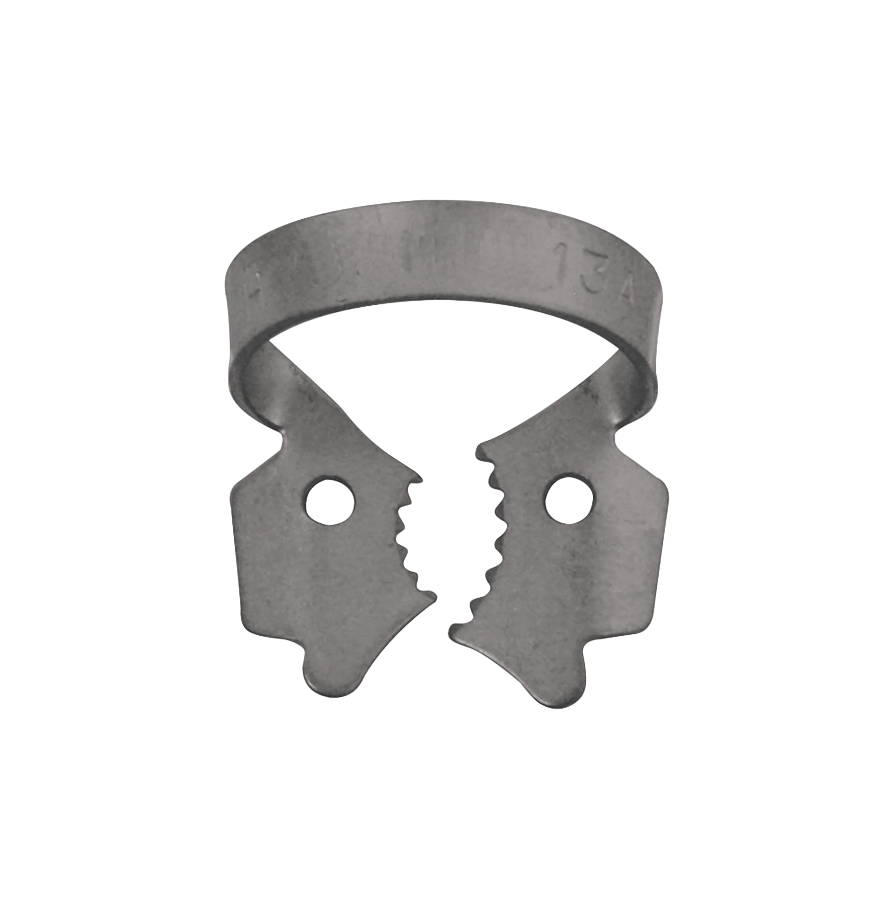 Cyber Rubber Dam Clamp Winged No.13A Serrated Lower Left Molars