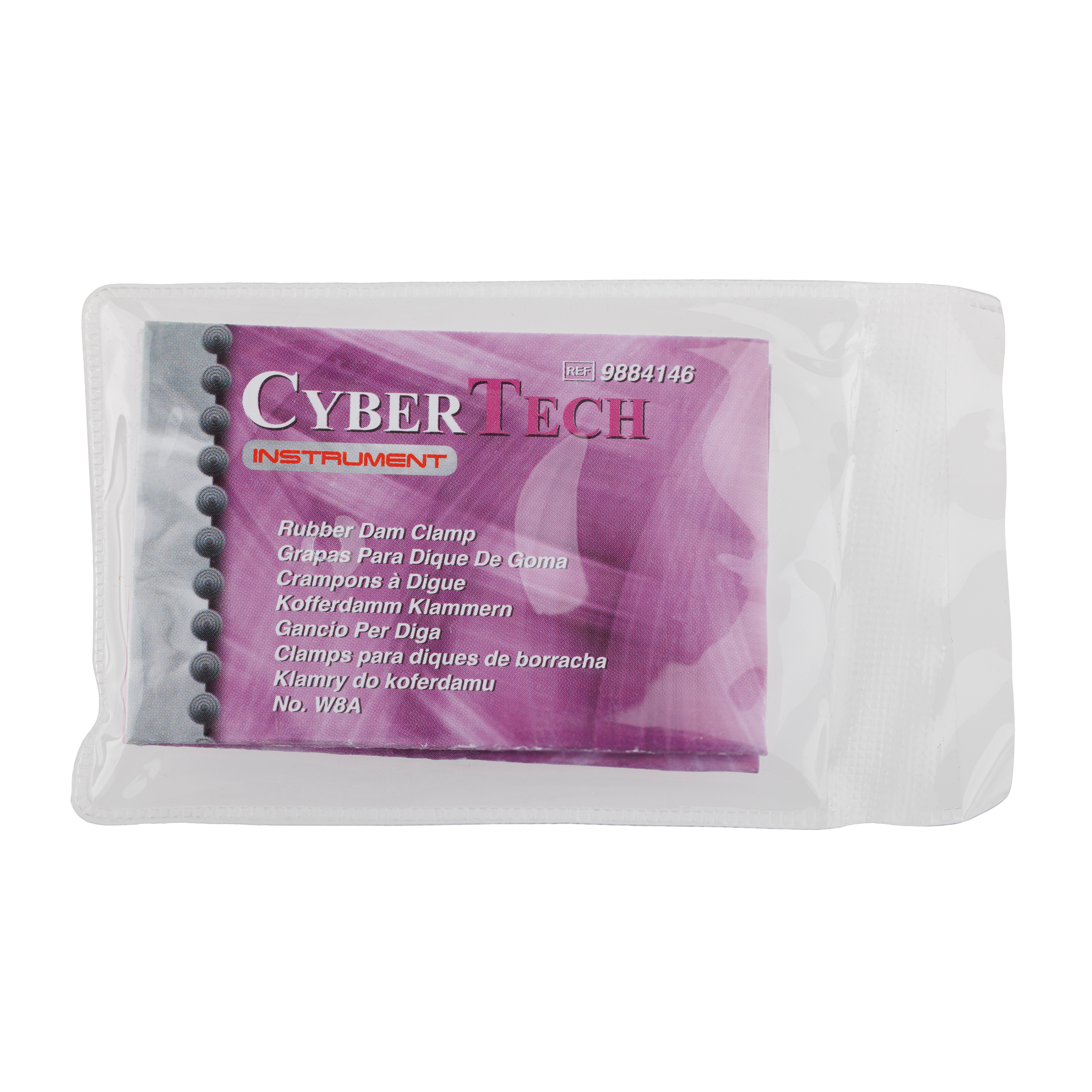 Cyber Rubber Dam Clamp Wingless No.W8A Molars