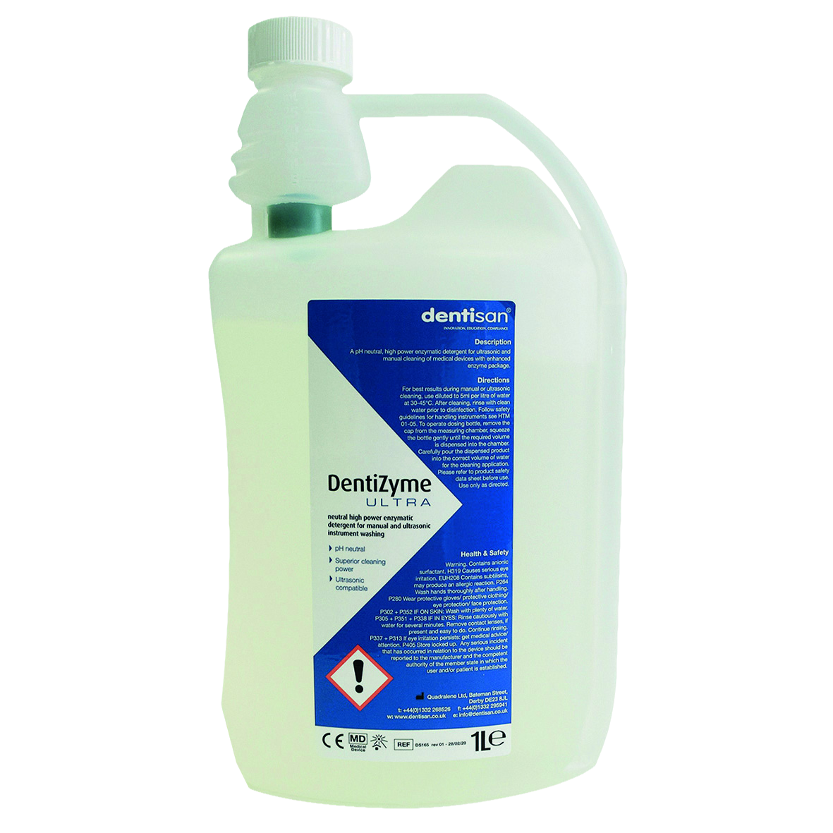 Dentizyme Ultra Neutral Enzymatic Instrument Cleaner 1L