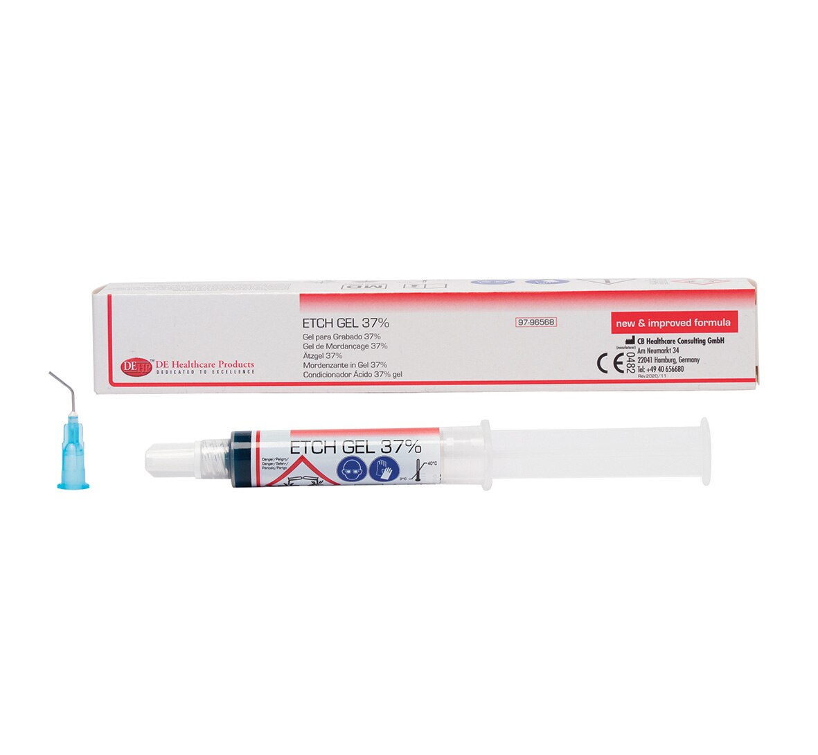 DEHP Etch Gel Syringe 37% 5g & 3 Tips
