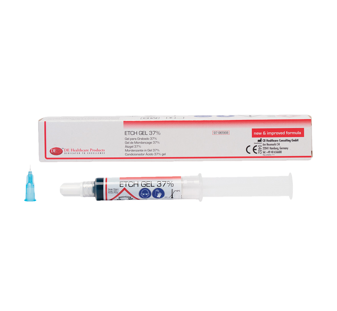 DEHP Etch Gel Syringe 37% 5g & 3 Tips
