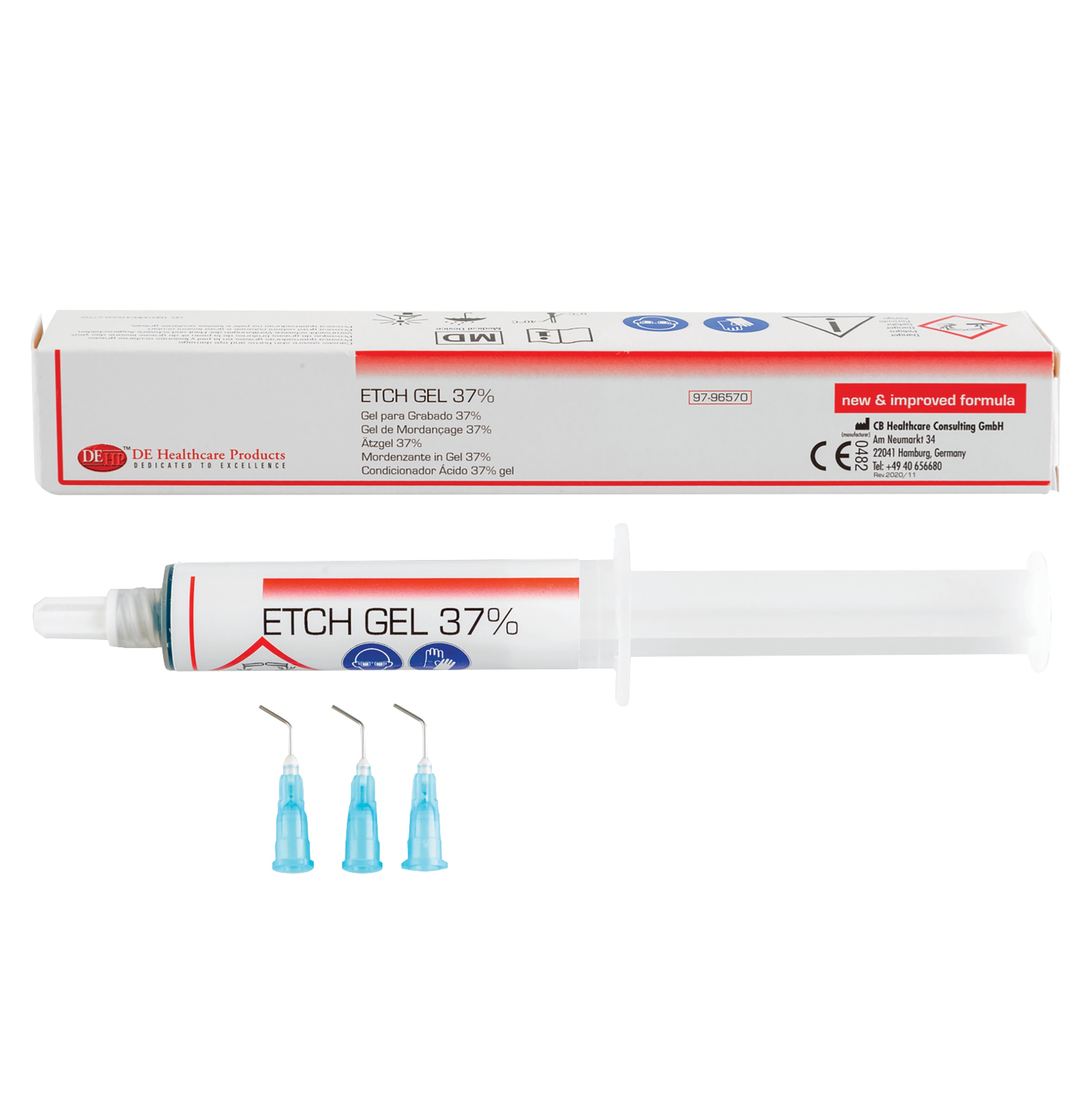 DEHP Etch Gel 37% Green 12g & 3 Tips