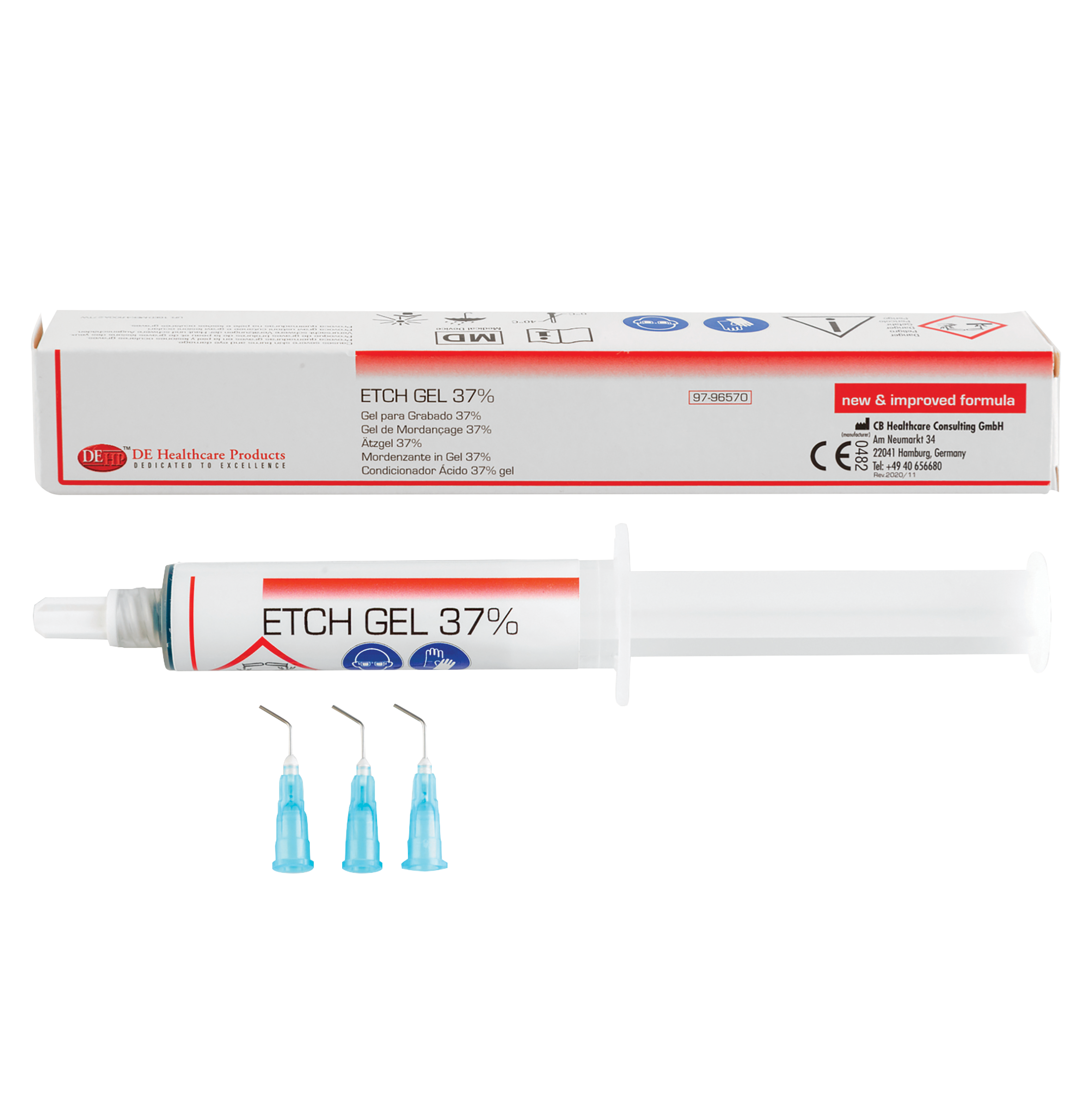DEHP Etch Gel 37% Green 12g & 3 Tips