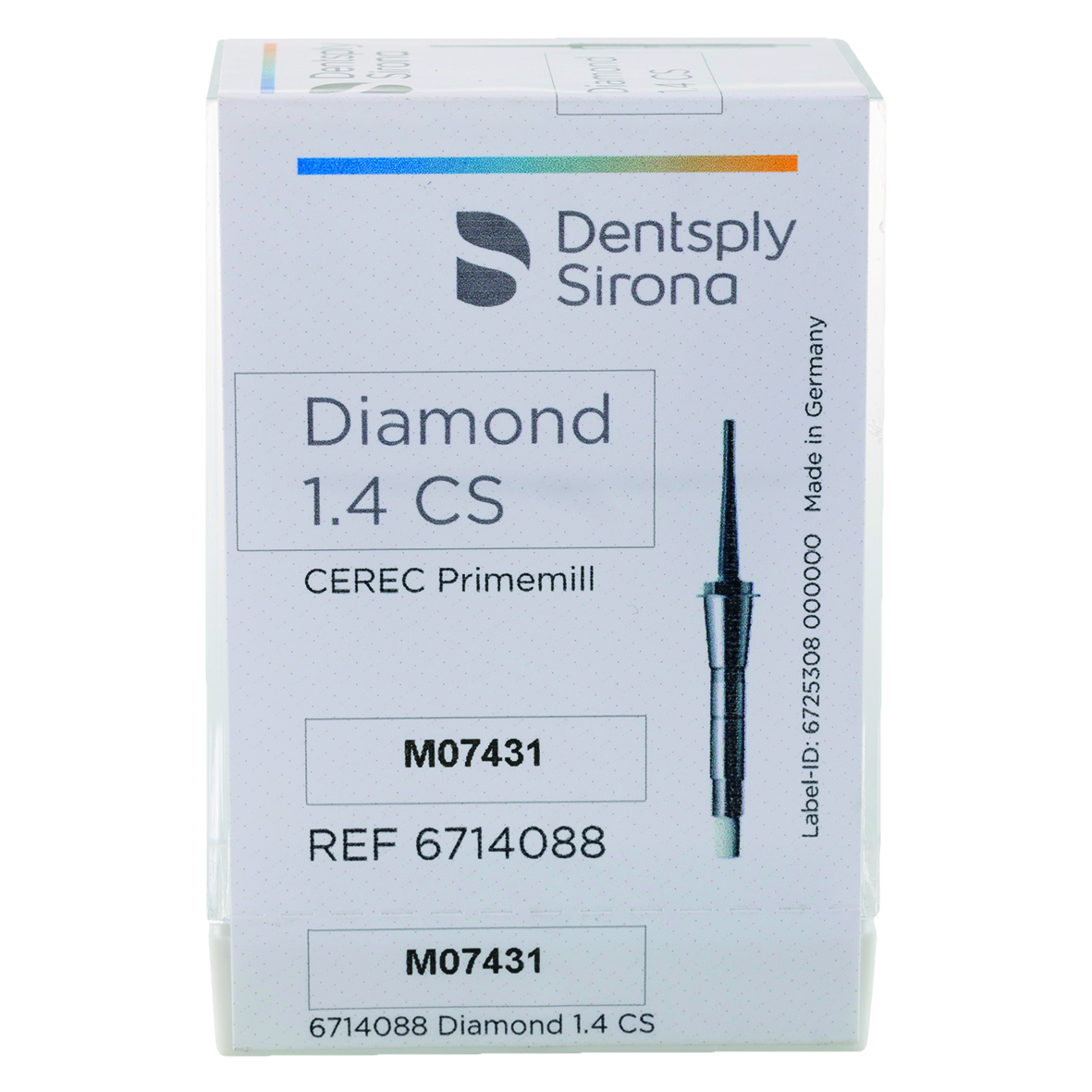 CEREC Primemill Diamond CS Bur 1.4mm 6pk