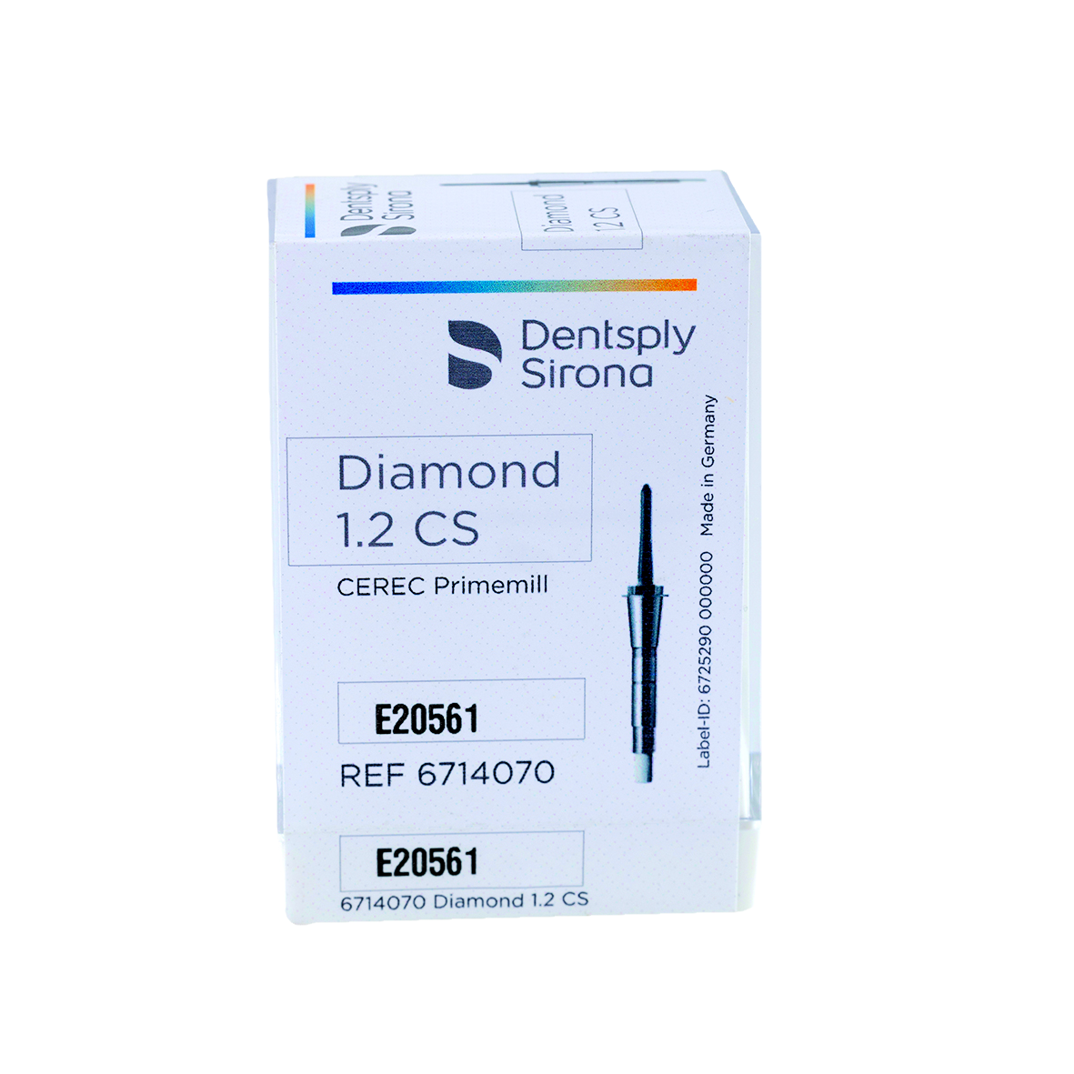 CEREC Primemill Diamond CS Bur 1.2mm 6pk