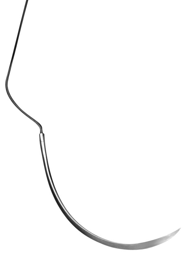 Nylon Sutures Black Uncoated 45cm 5-0 3/8 Circle Reverse Cutting C-6 18.7mm PSN661N 12pk