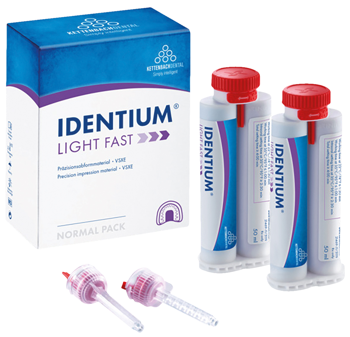 Identium Light Fast Cartridge 50ml 2pk + Tips