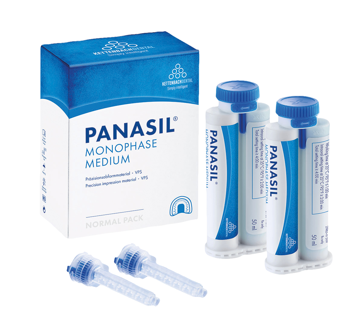 Panasil Monophase Medium Normal Pack Cartridge 50ml 2pk
