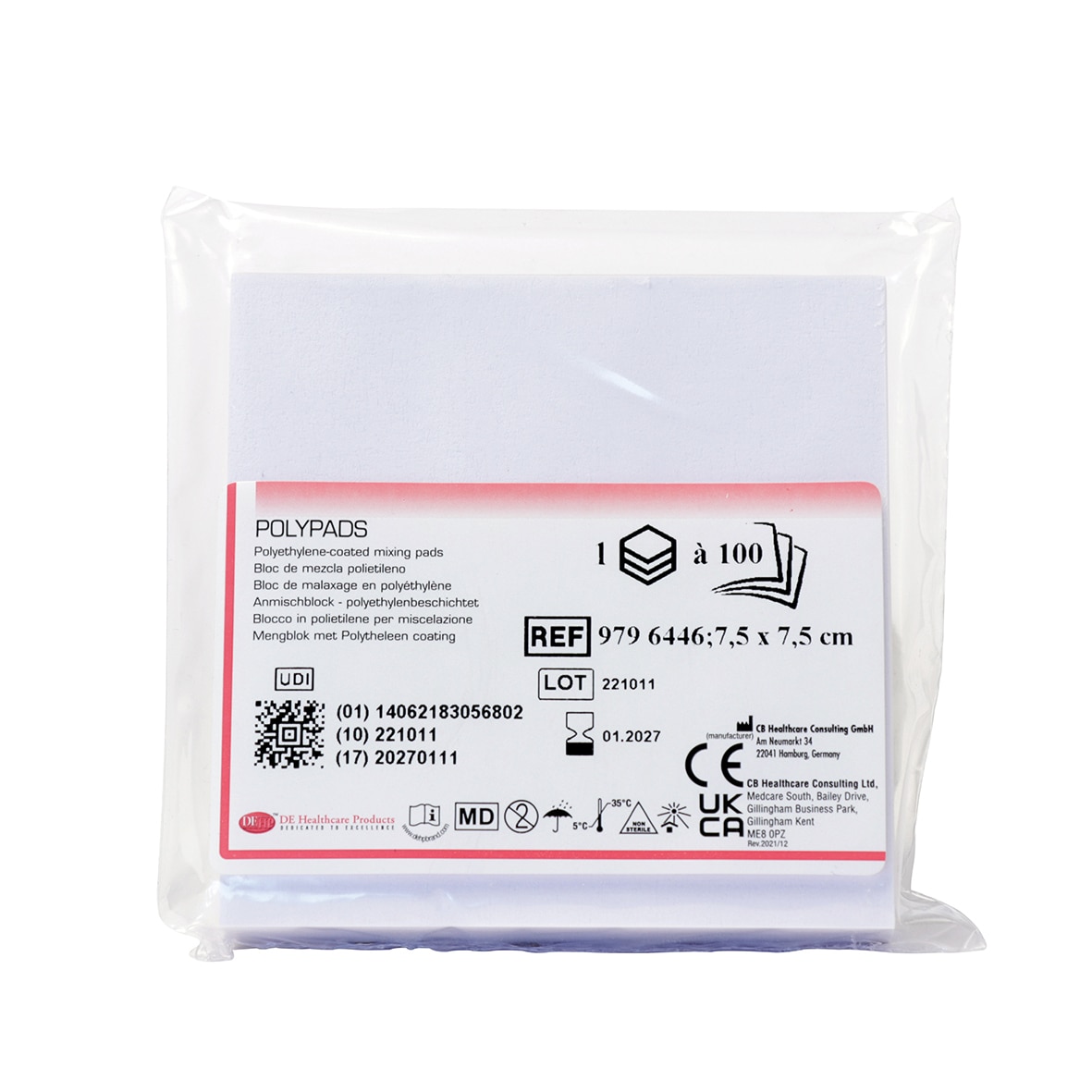 DEHP Polypad 7.5 x 7.5cm 100 Sheets