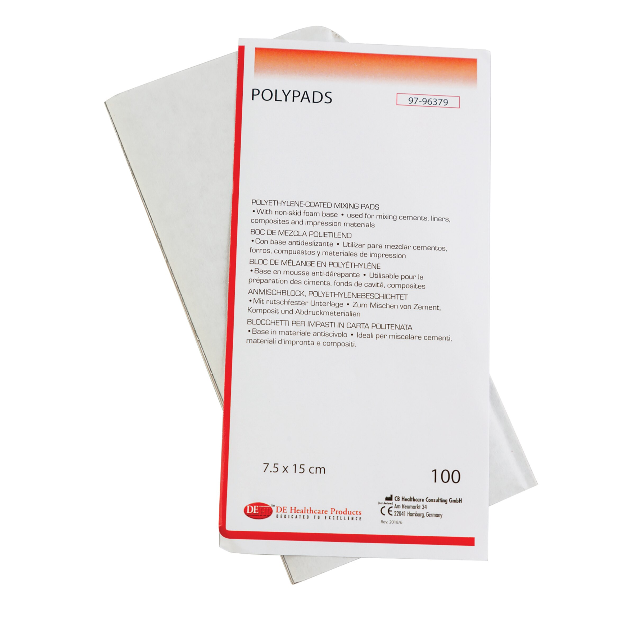 DEHP Polypad 7.5 x 15cm 100 Sheets