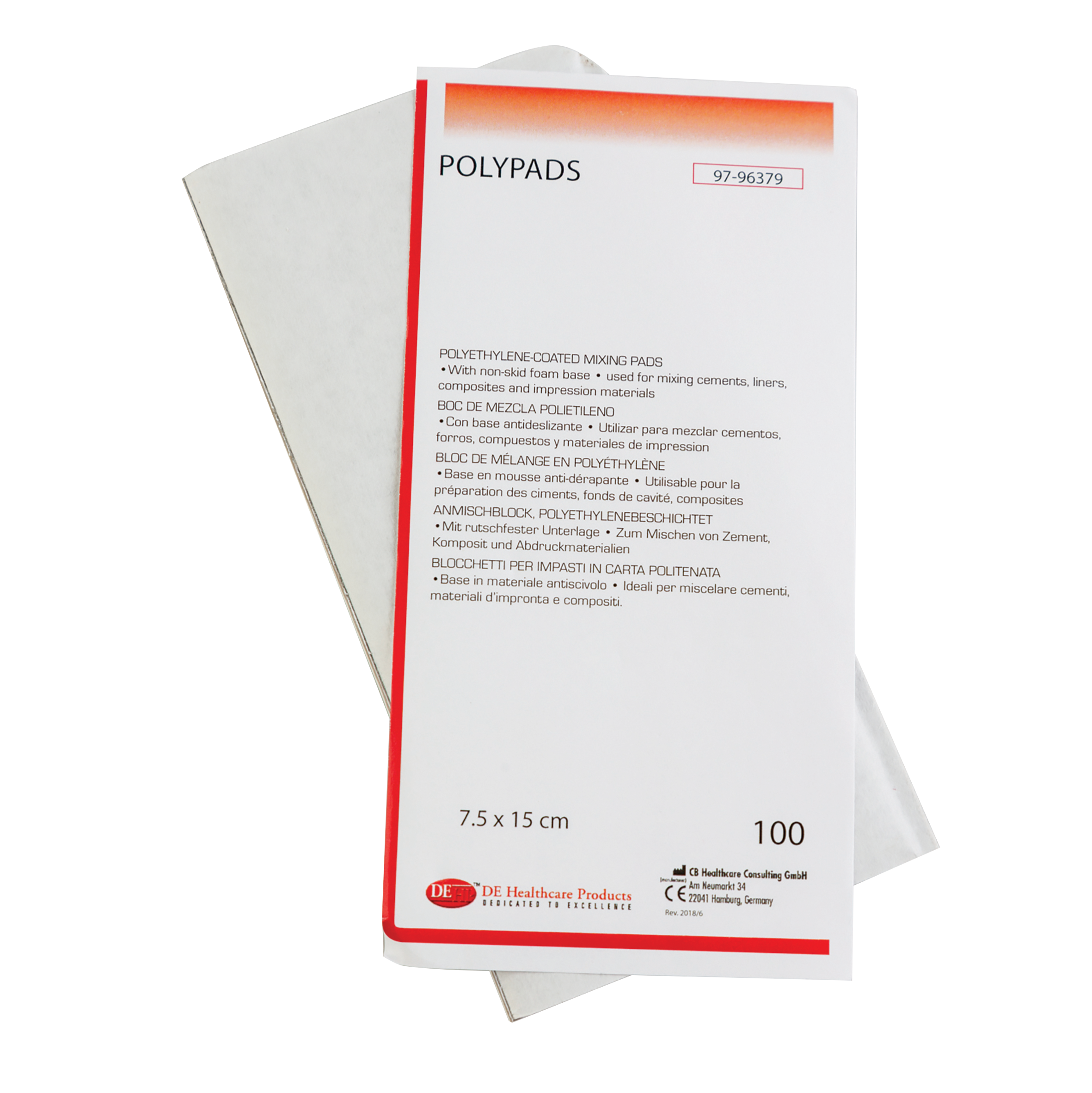 DEHP Polypad 7.5 x 15cm 100 Sheets