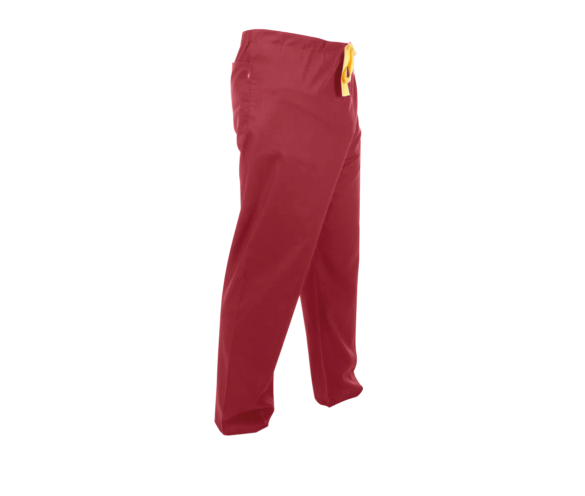 First Choice Unisex Scrub Trousers Raspberry Red S