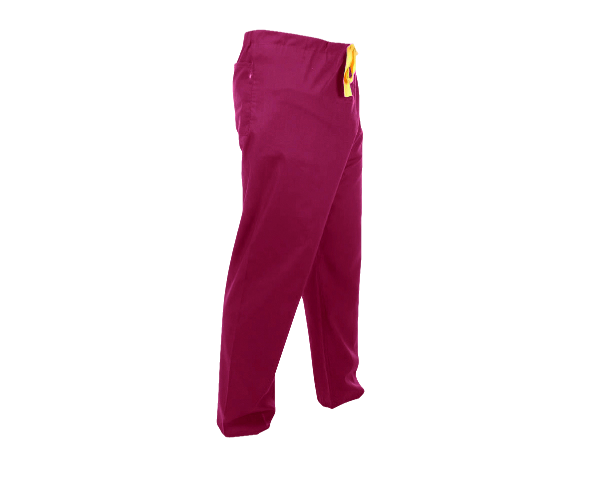First Choice Unisex Scrub Trousers Raspberry Red M