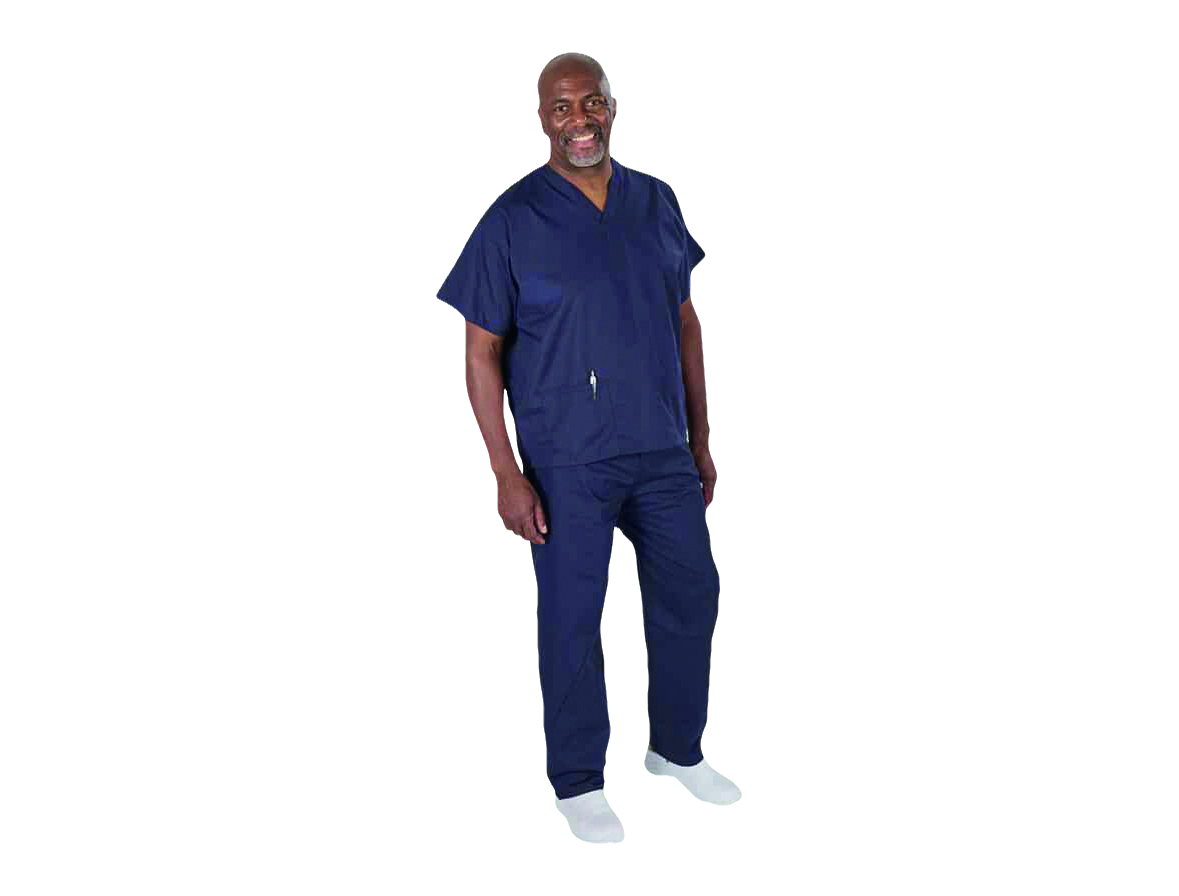 First Choice Unisex Scrub Set Navy Blue L