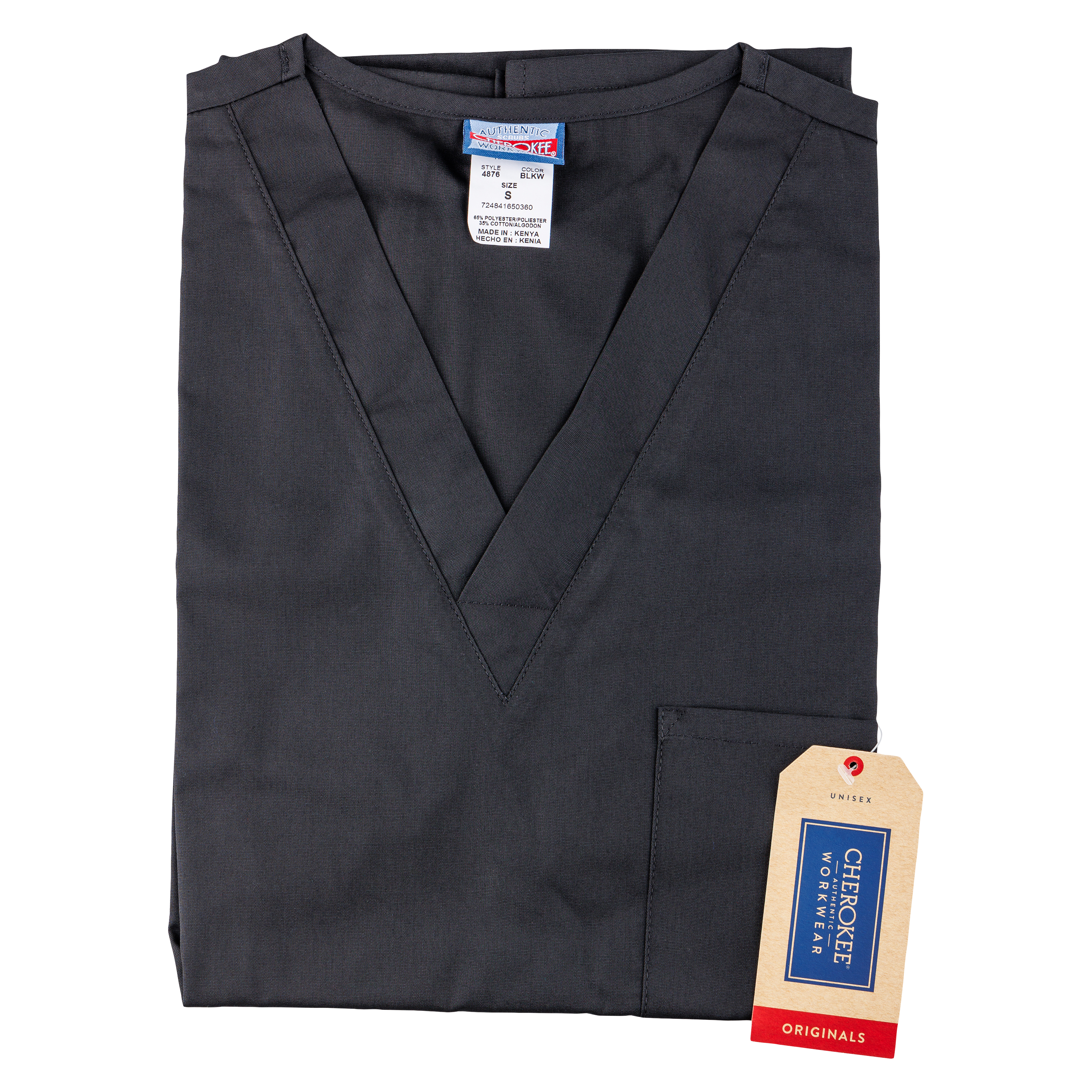 Cherokee 4700 Unisex Scrub Top Pewter Grey S