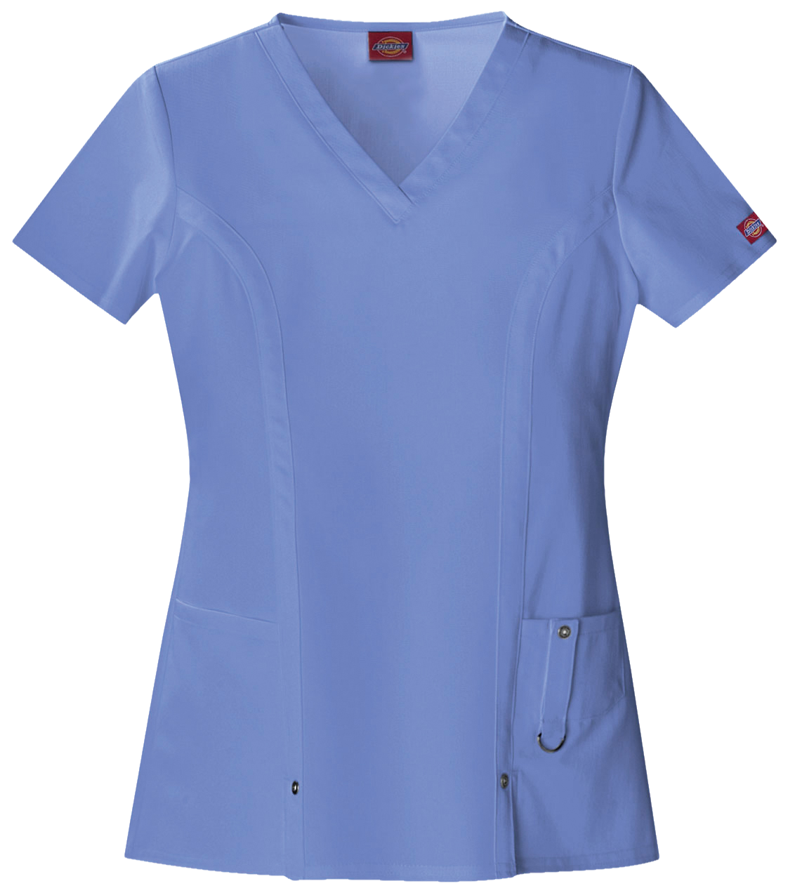 Dickies Xtreme Stretch 82851 Ladies V-Neck Top Ciel Blue S