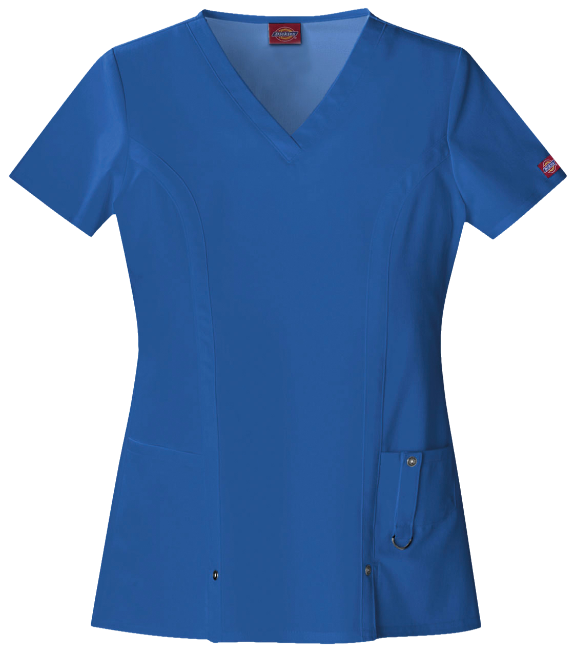 Dickies Xtreme Stretch 82851 Ladies V-Neck Top Royal Blue XL