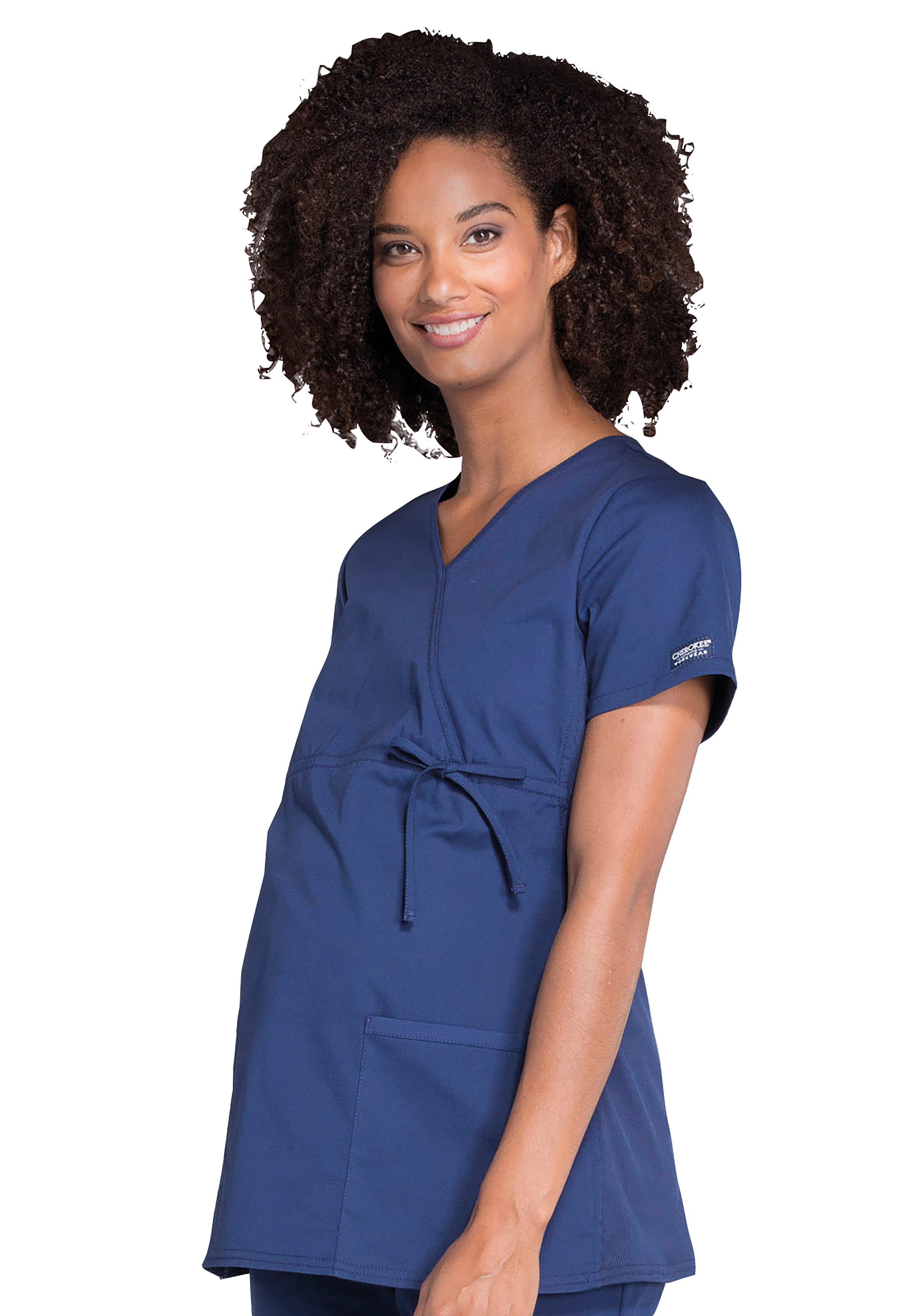 Cherokee WW685 Maternity Top Navy Blue XXL