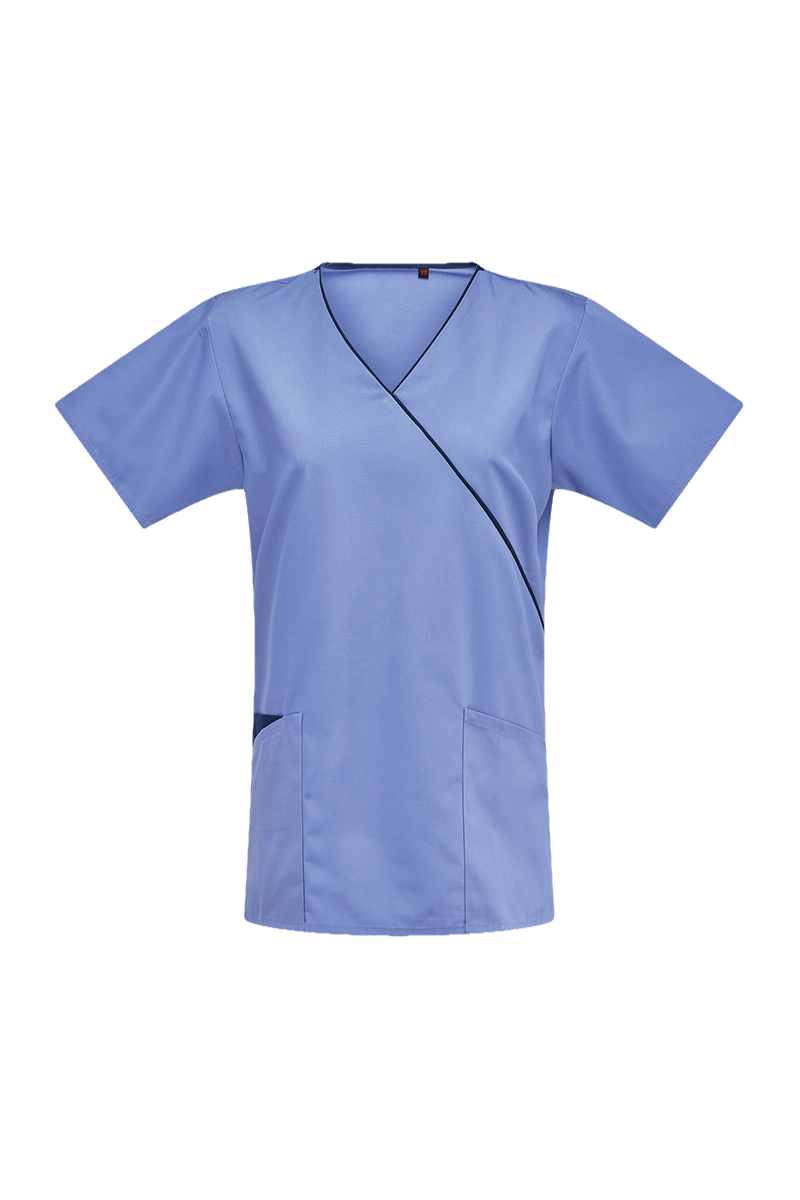 Galaxy Ladies Wrap Top Ciel Blue XS