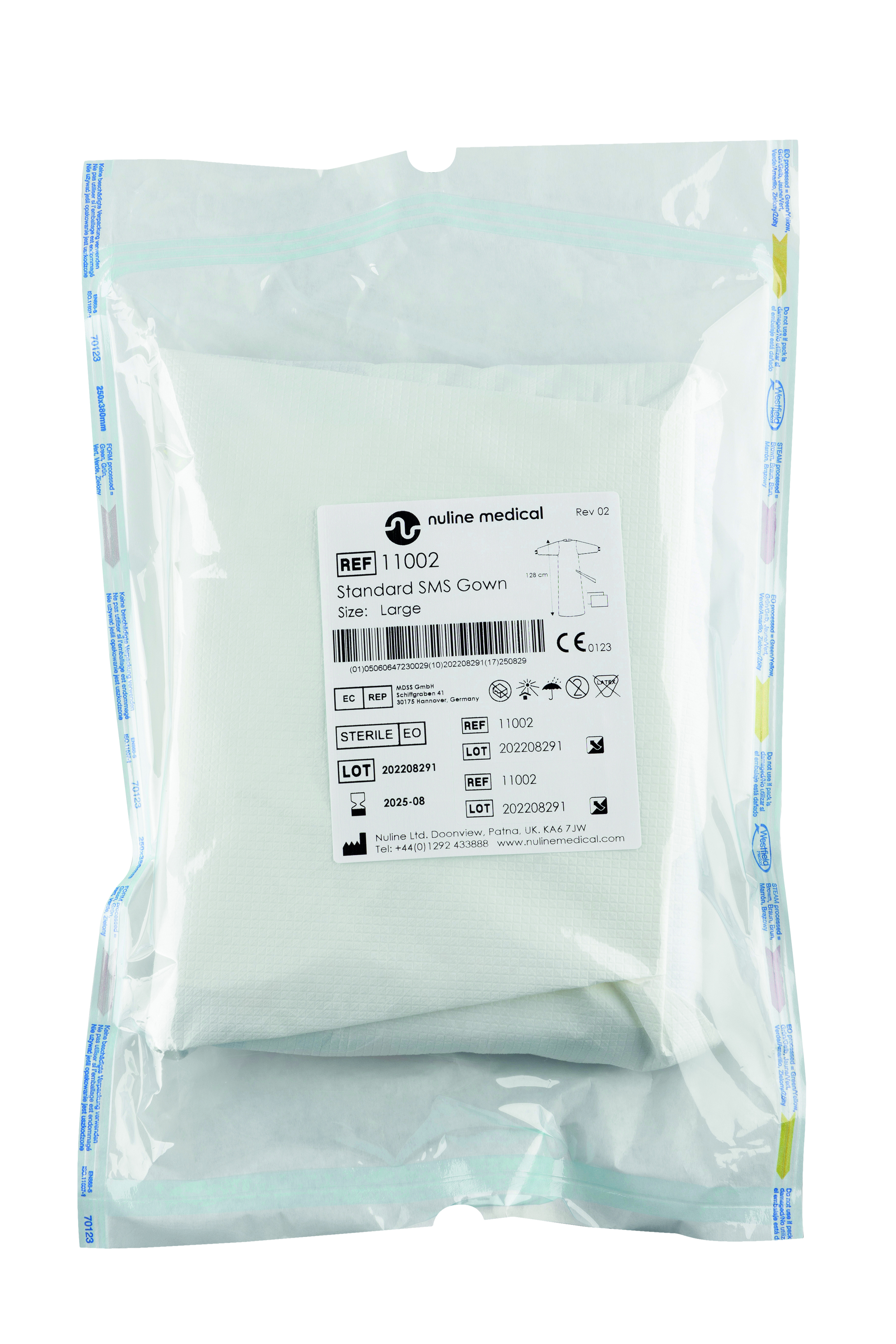 SMS Surgical Gown 43gsm Sterile Large 28pk