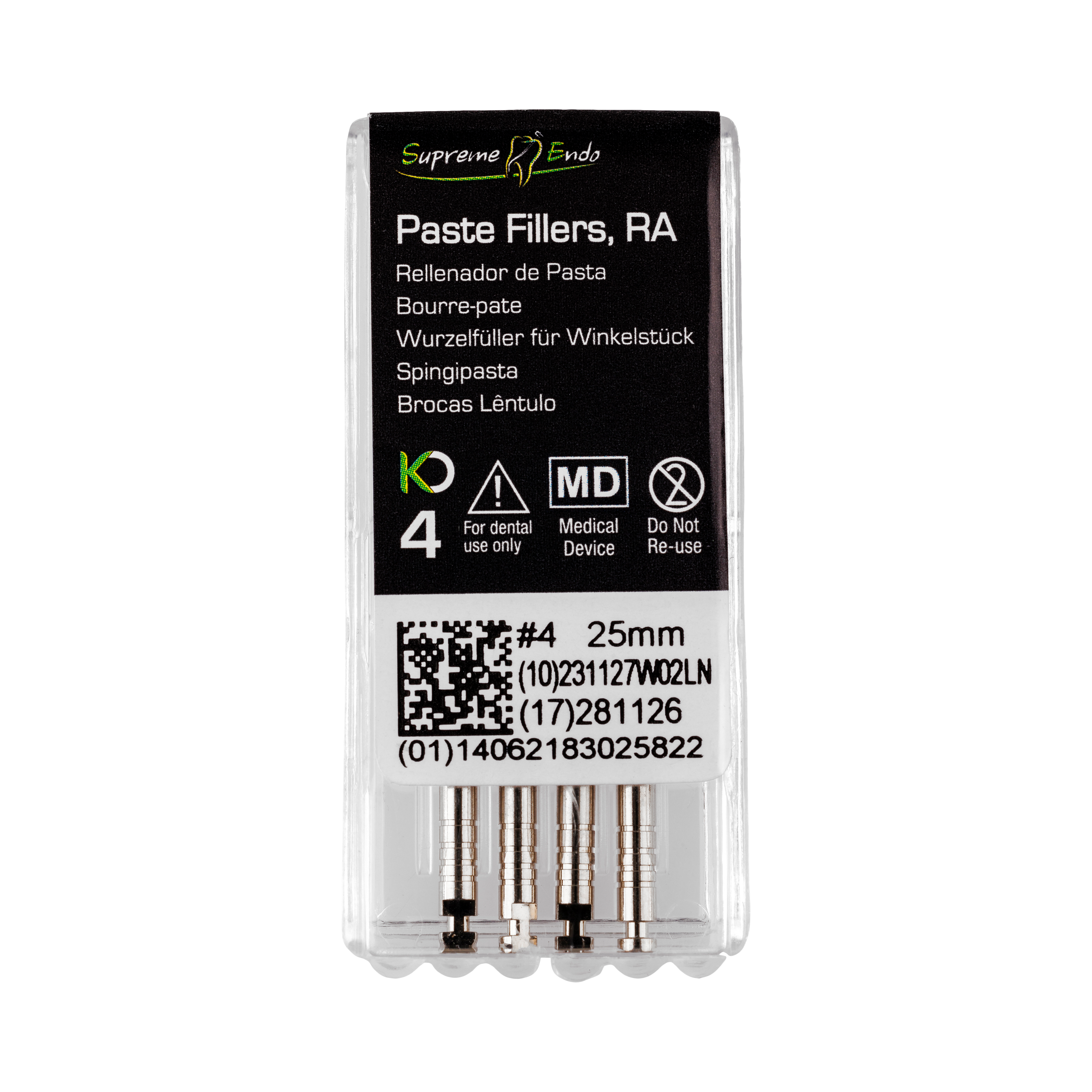 SE Paste Fillers 25mm Size 4 Black 6pk