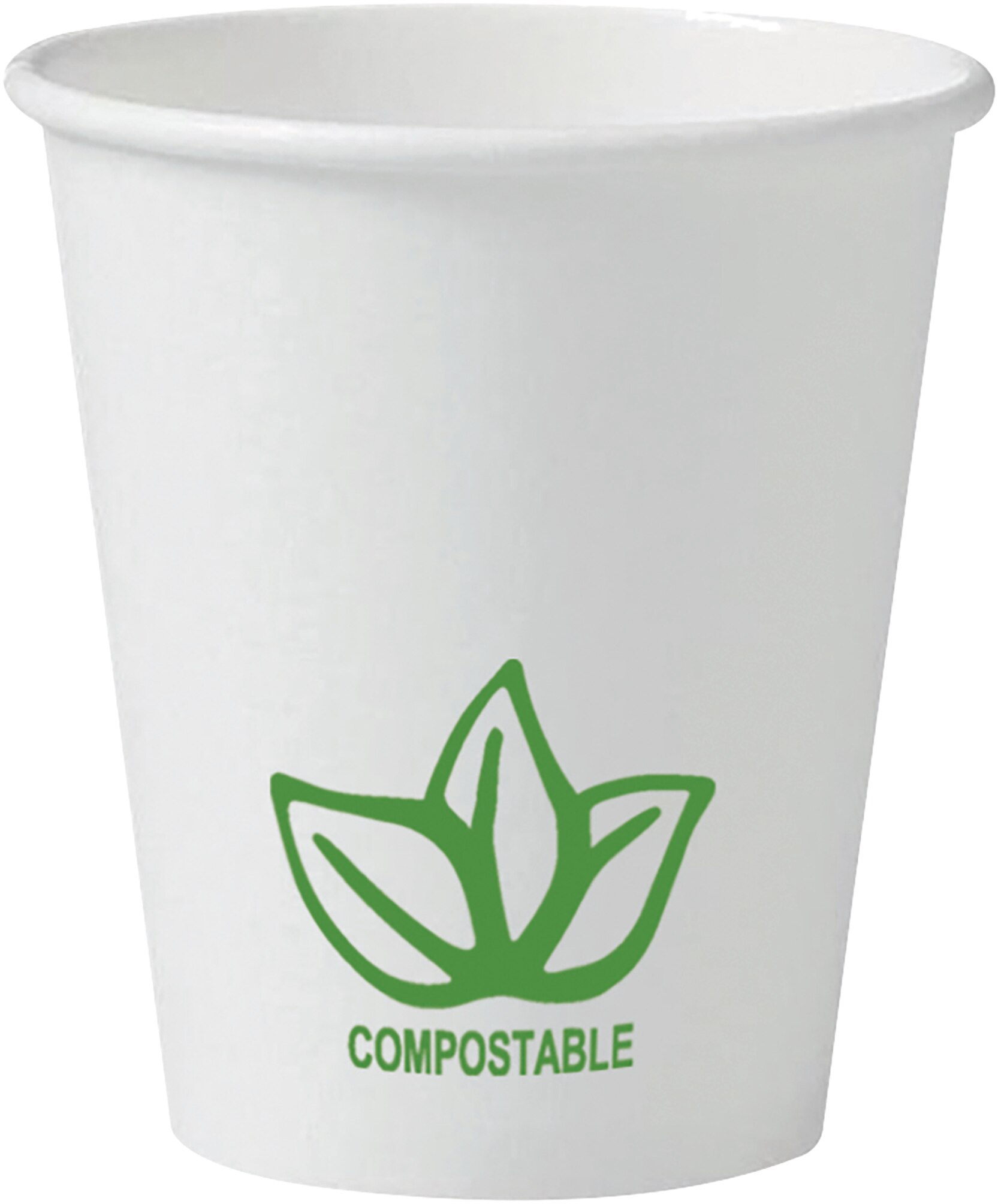 DEHP Paper Cup PLA 180ml Leaf Biodegradable 1000pk