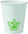 DEHP Paper Cup PLA 180ml Leaf Biodegradable 1000pk