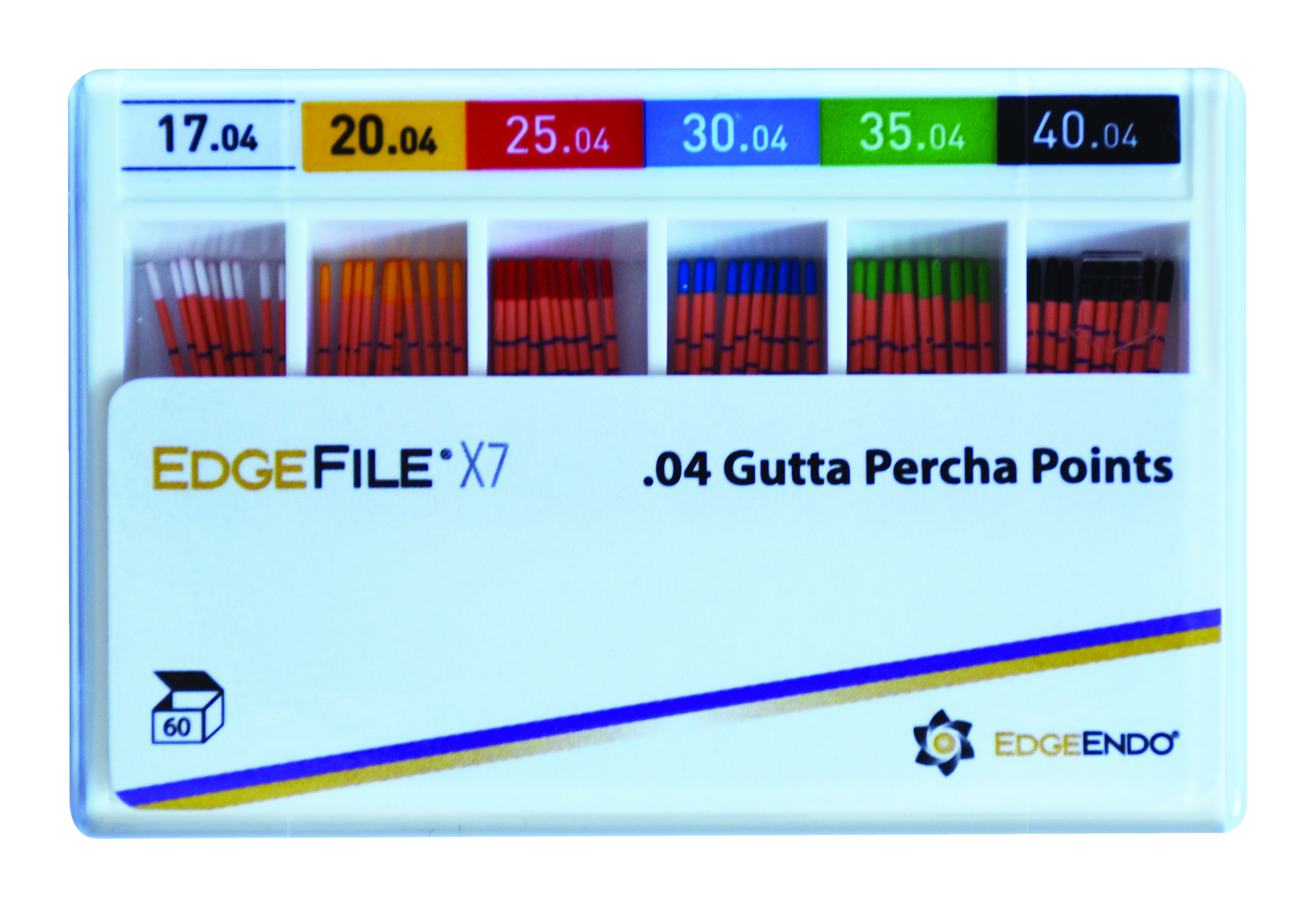 Edge X7 Gutta Percha Points 2504 60pk