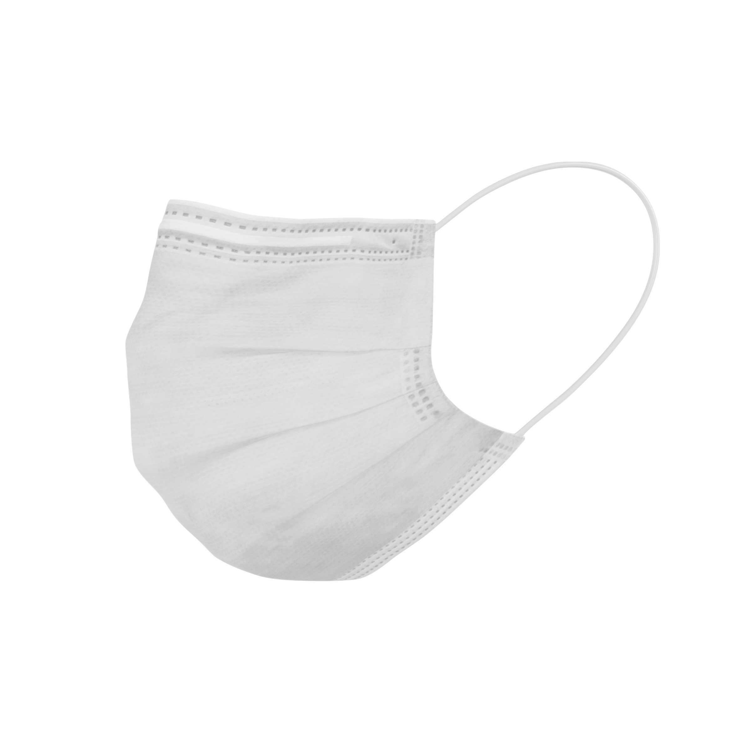 DEHP Earloop Face Mask White 50pk