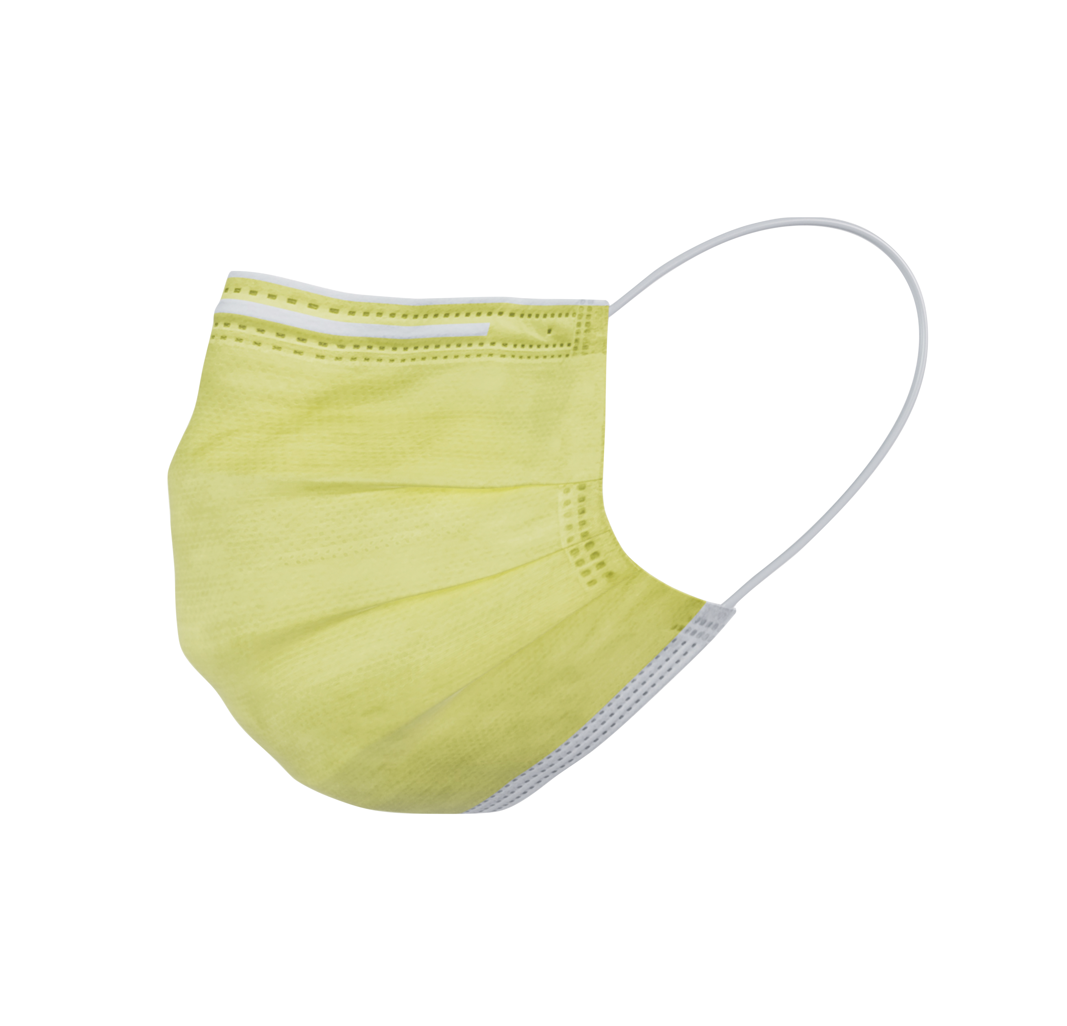 DEHP Earloop Face Mask Yellow 50pk