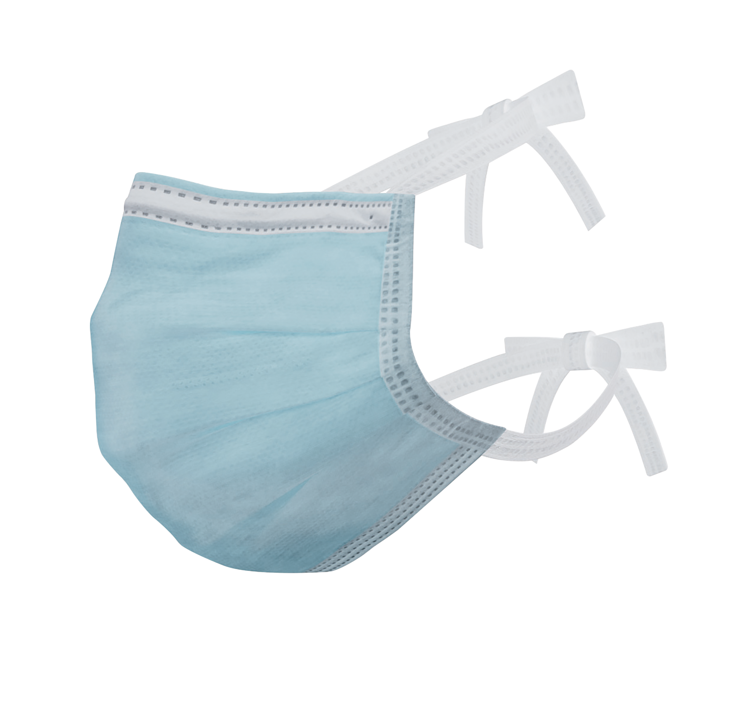 DEHP Tie-On Face Mask Blue 50pk