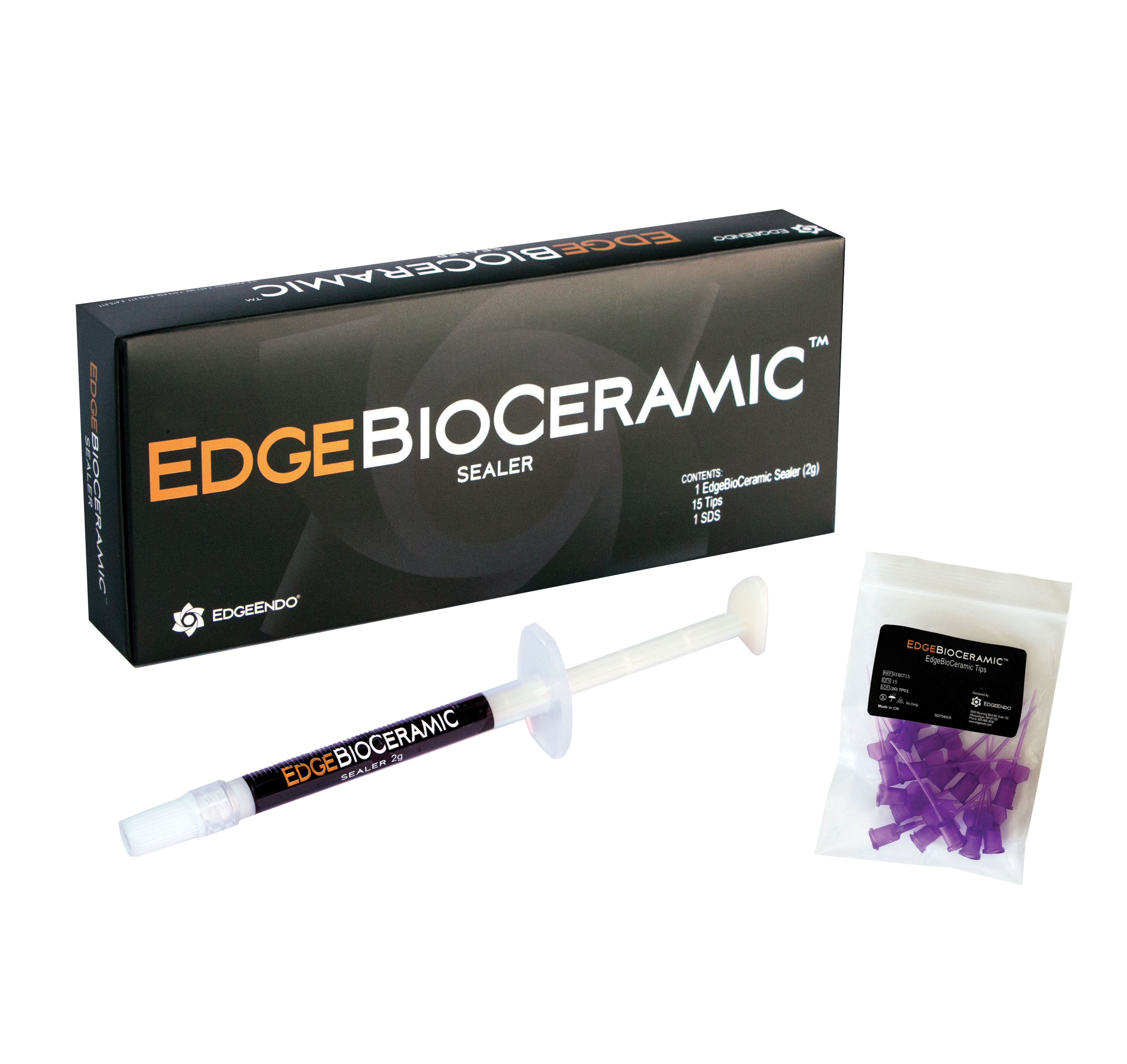 EdgeBioceramic Sealer Syringe 2g Plus Tips
