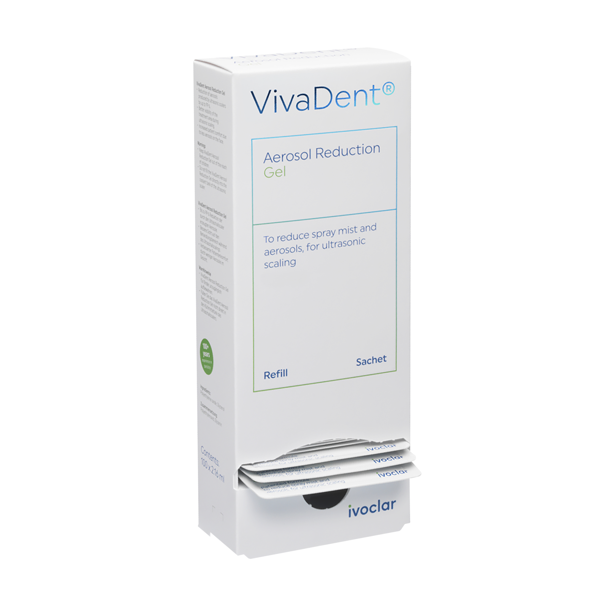 VivaDent Aerosol Reduction Gel Sachets 2.16ml 100pk