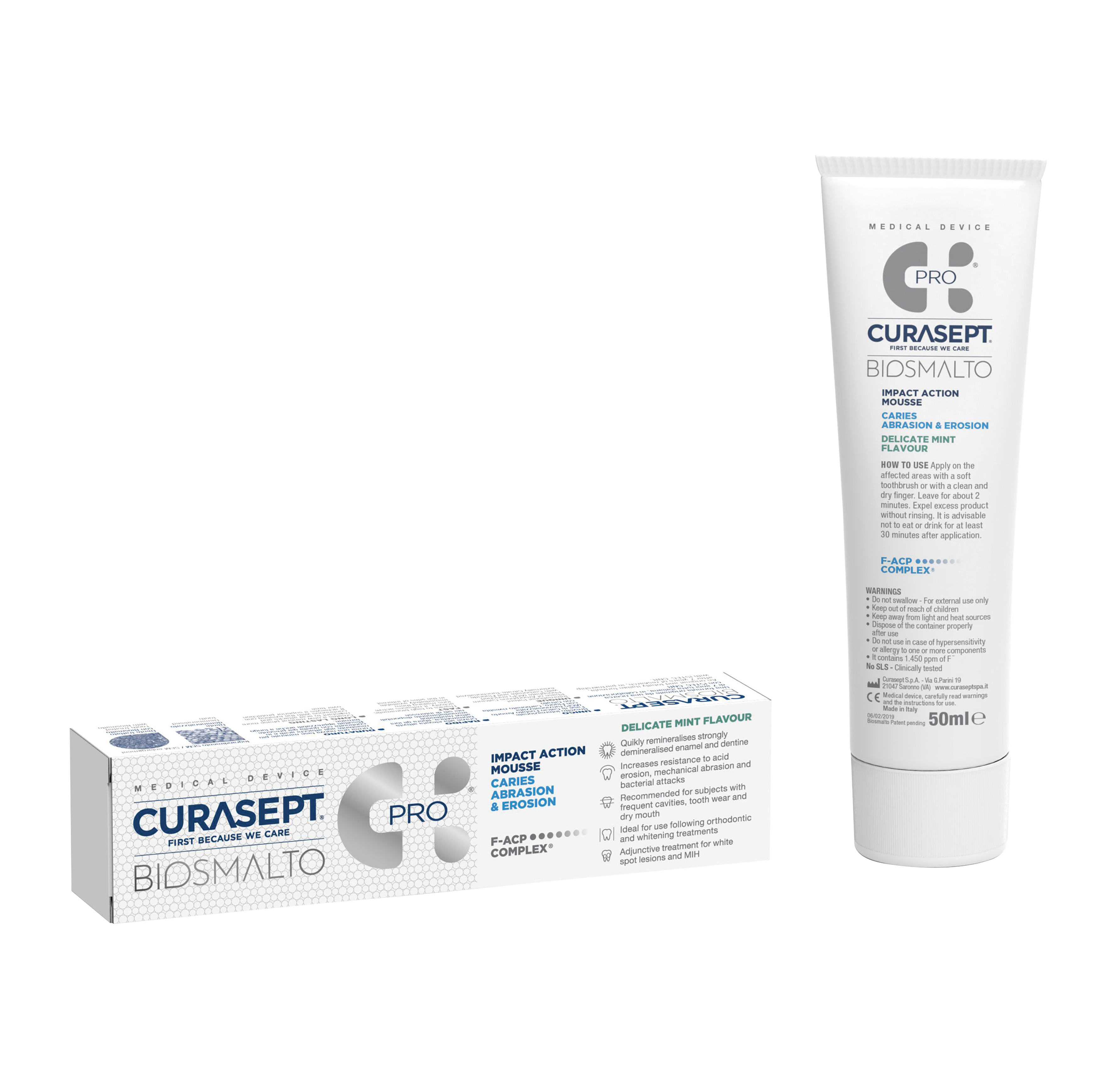 Curasept Biosmalto Action Mousse Mint 50ml