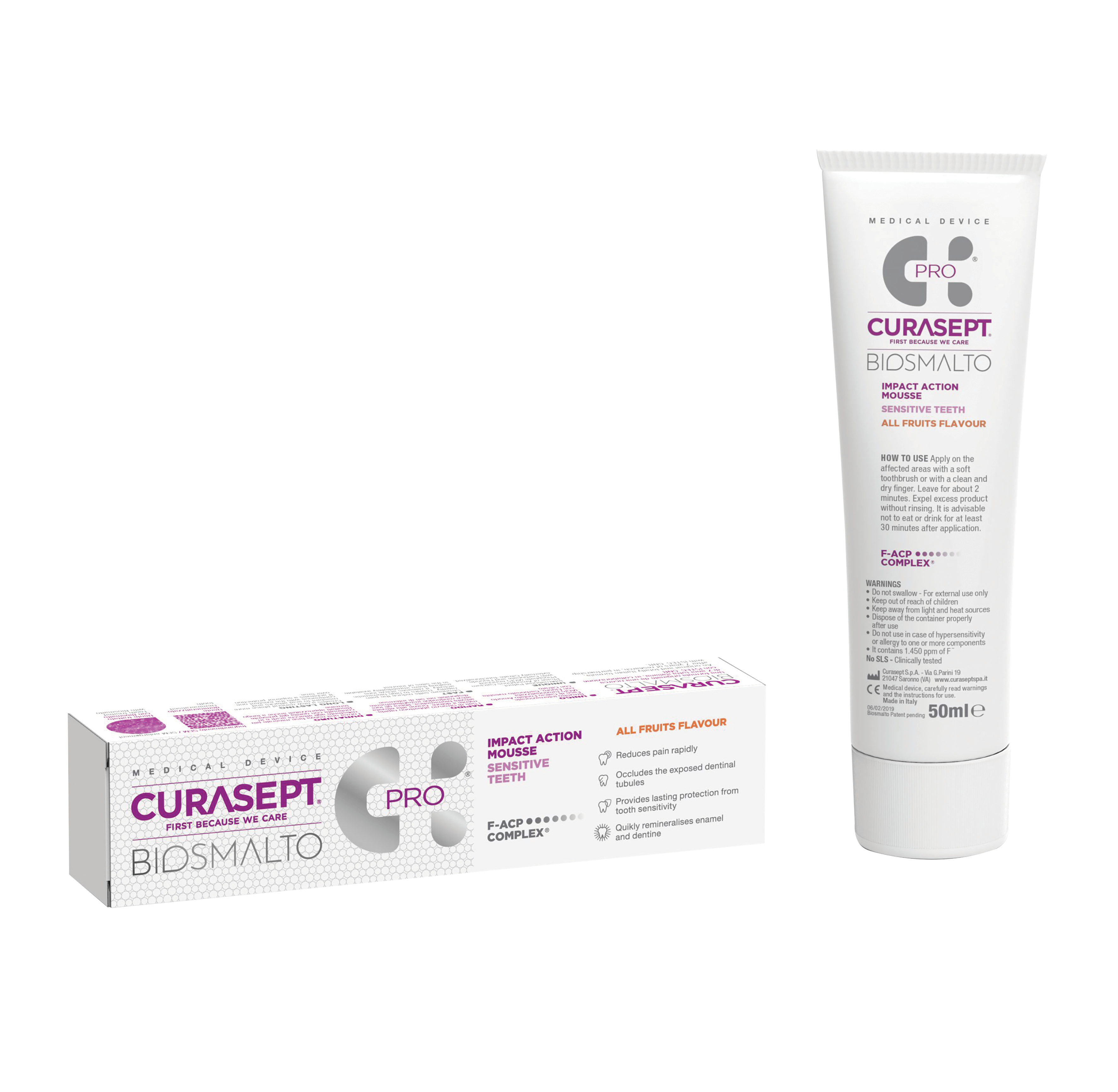 Curasept Biosmalto Action Mousse All Fruits 50ml
