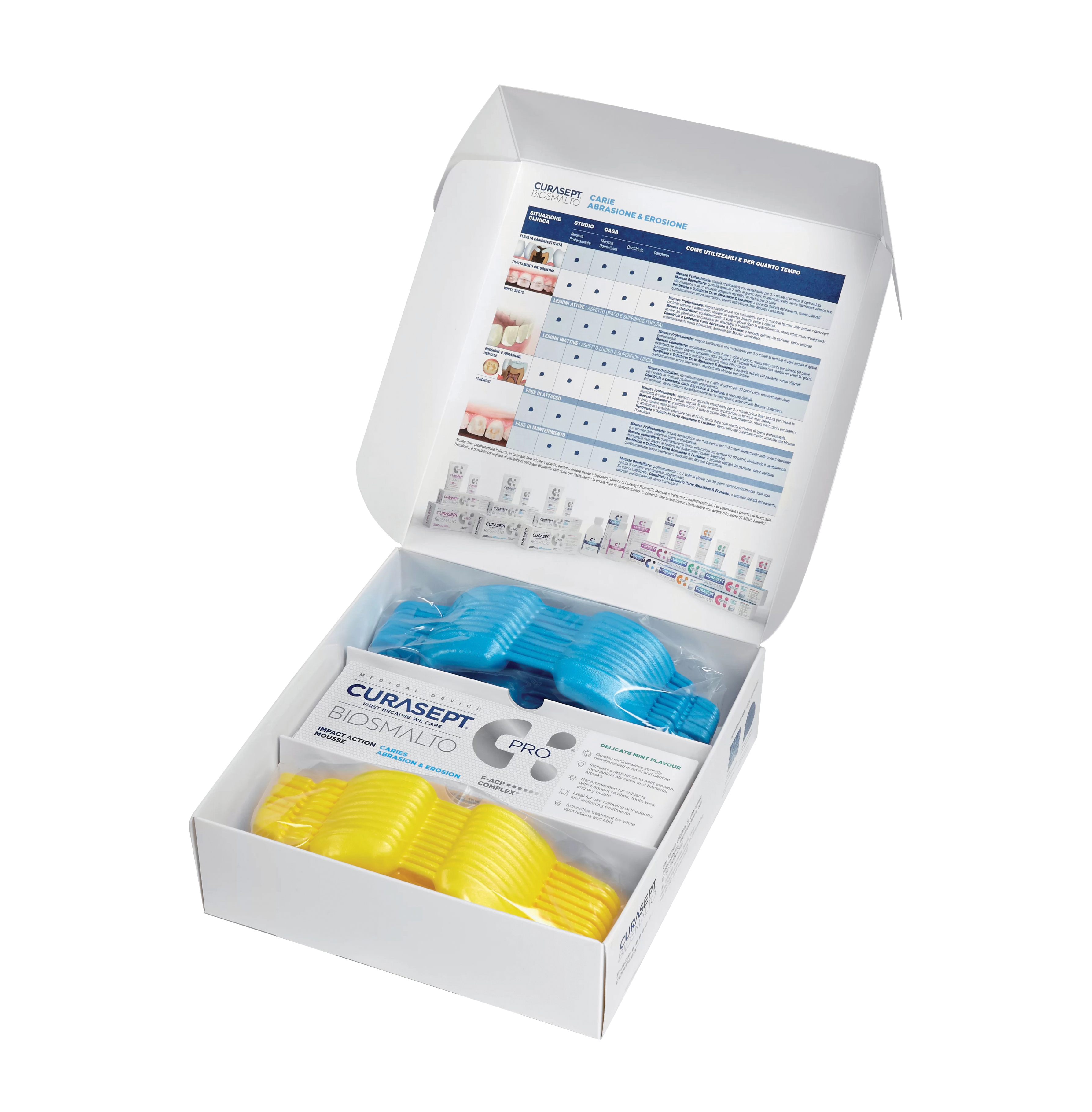 Curasept Biosmalto Mint 150ml with Trays