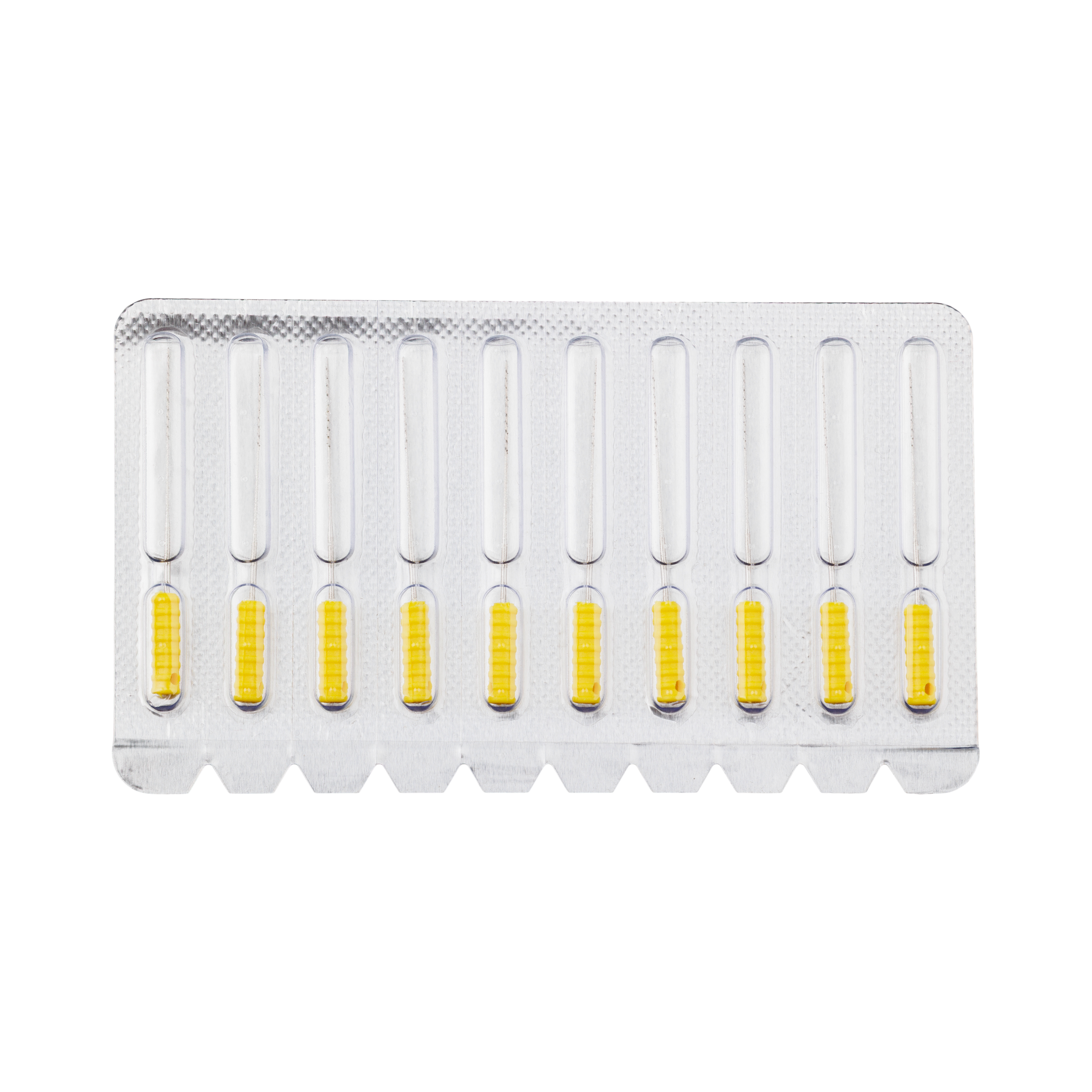 DEHP Barbed Broaches Sterile 25mm XX-Fine Yellow 10pk