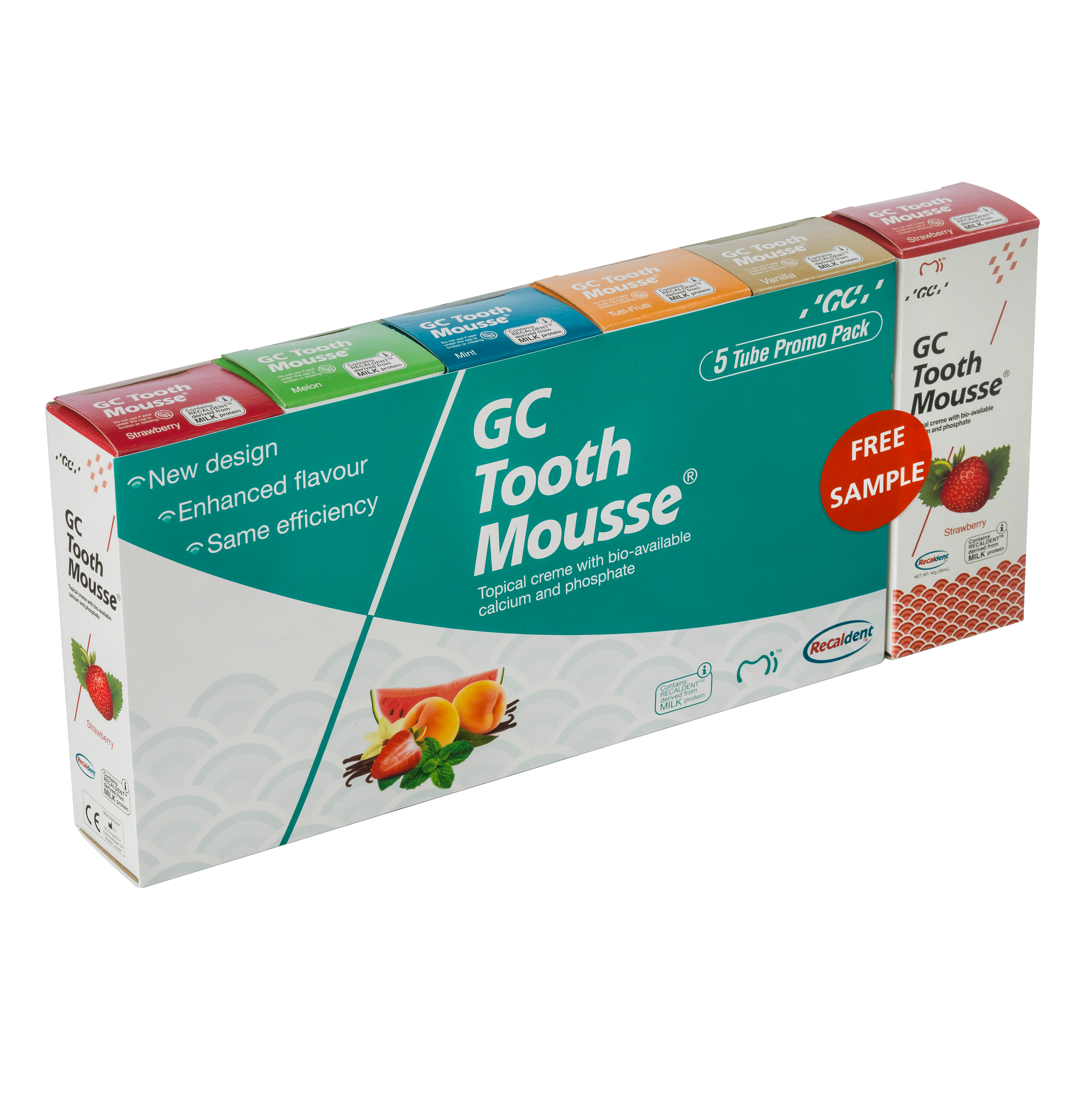 GC Tooth Mousse Assorted 5+1 Pack