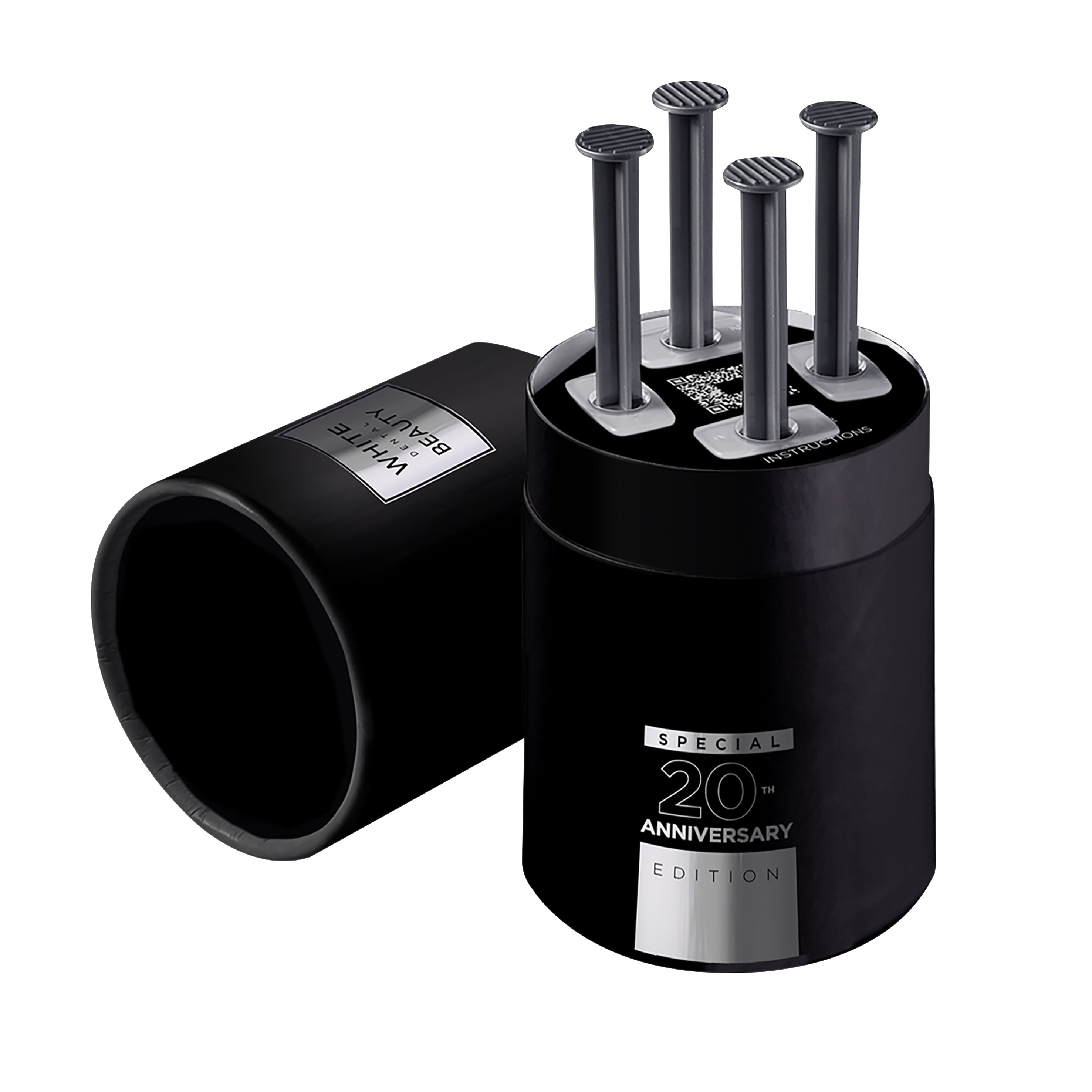 Black White Dental Beauty 6% HP 4x3ml Syringe Kit