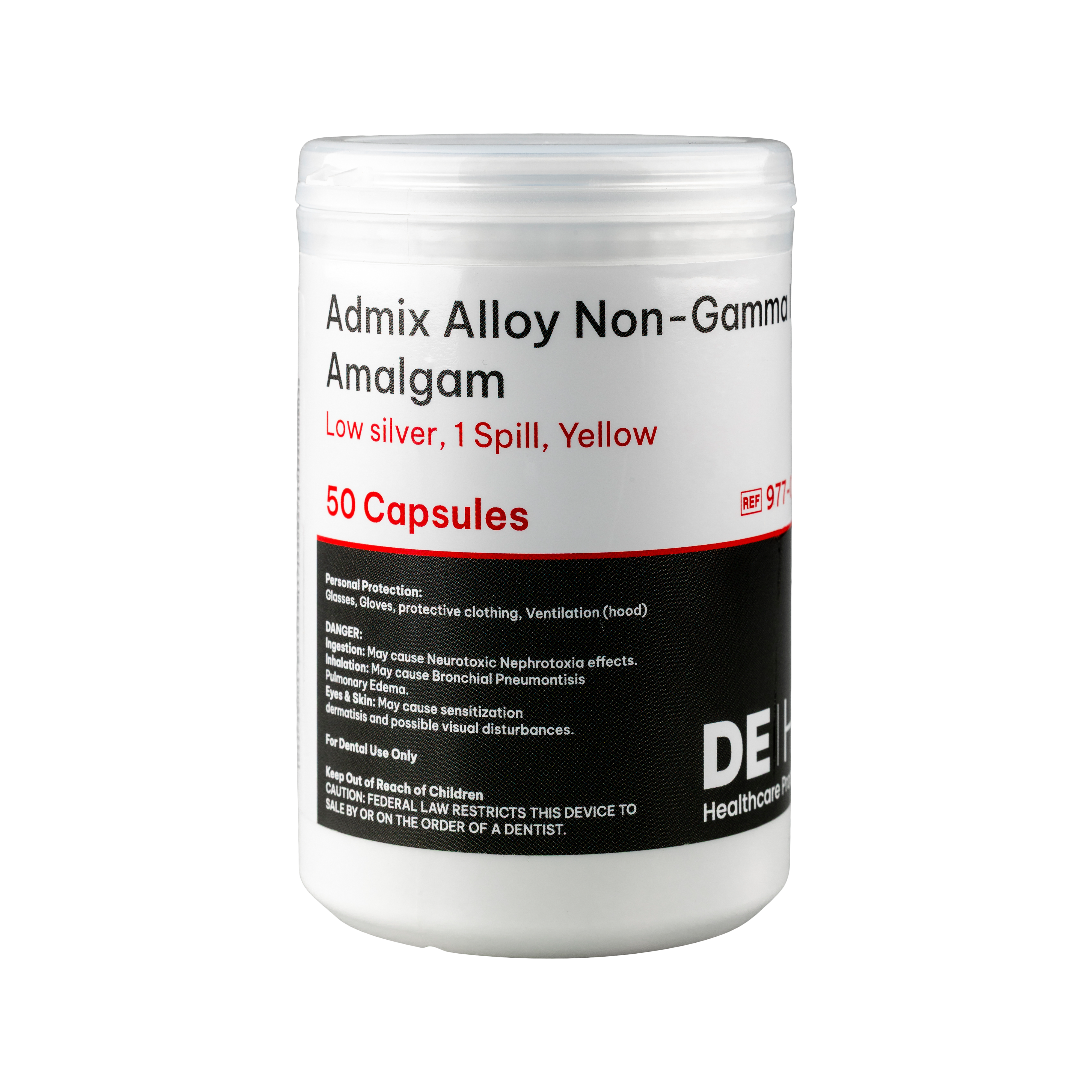 DEHP Non-Gamma II 1 Spill Amalgam Capsules 50pk