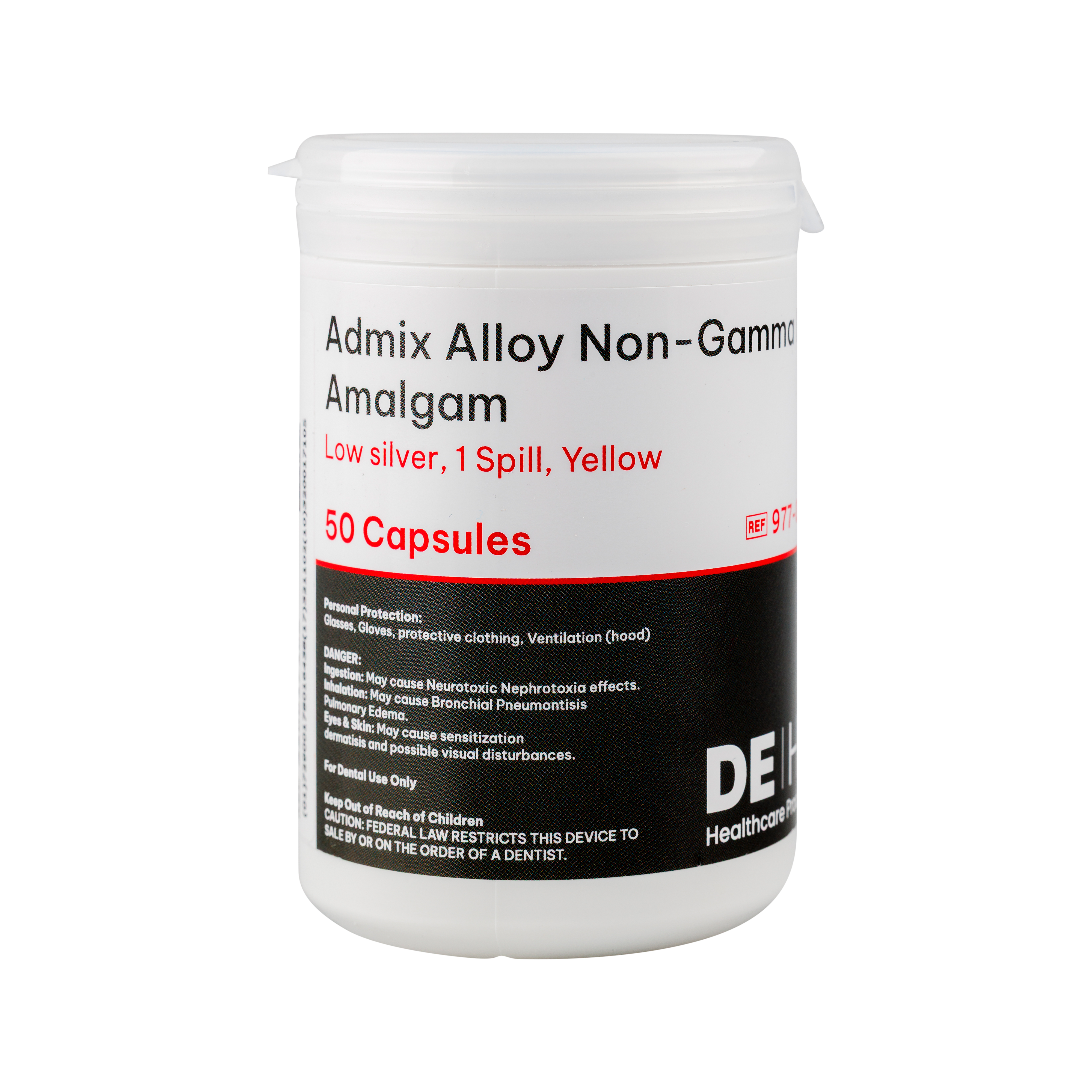 DEHP Non-Gamma II 1 Spill Amalgam Capsules 50pk